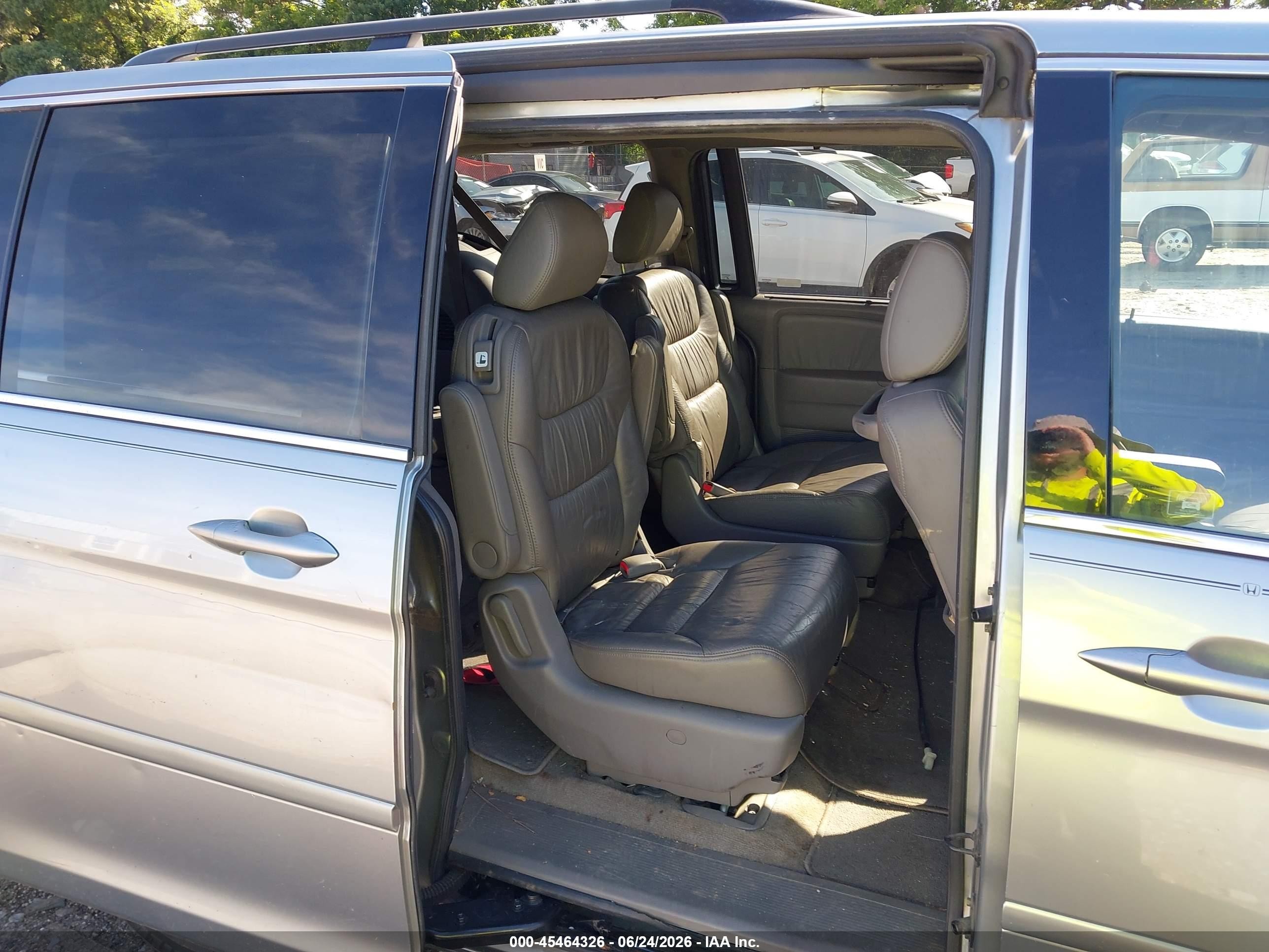 2008 Honda Odyssey Ex-l Blue vin: 5FNRL38758B055316