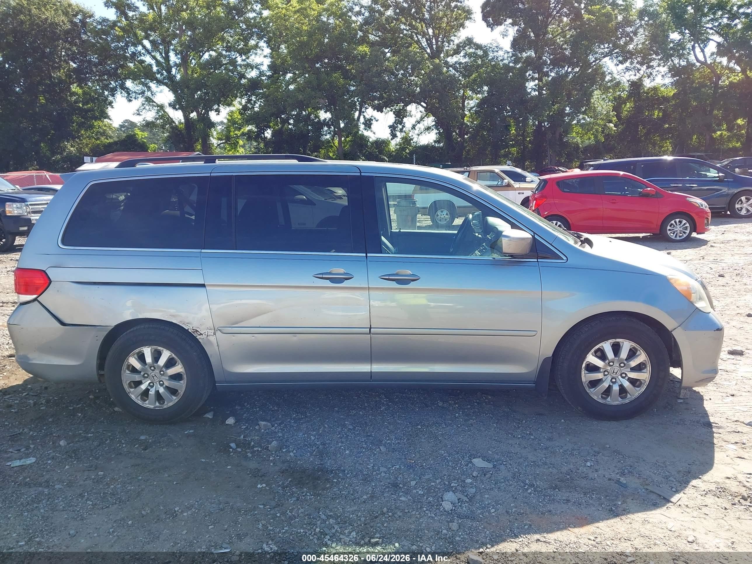 2008 Honda Odyssey Ex-l Blue vin: 5FNRL38758B055316