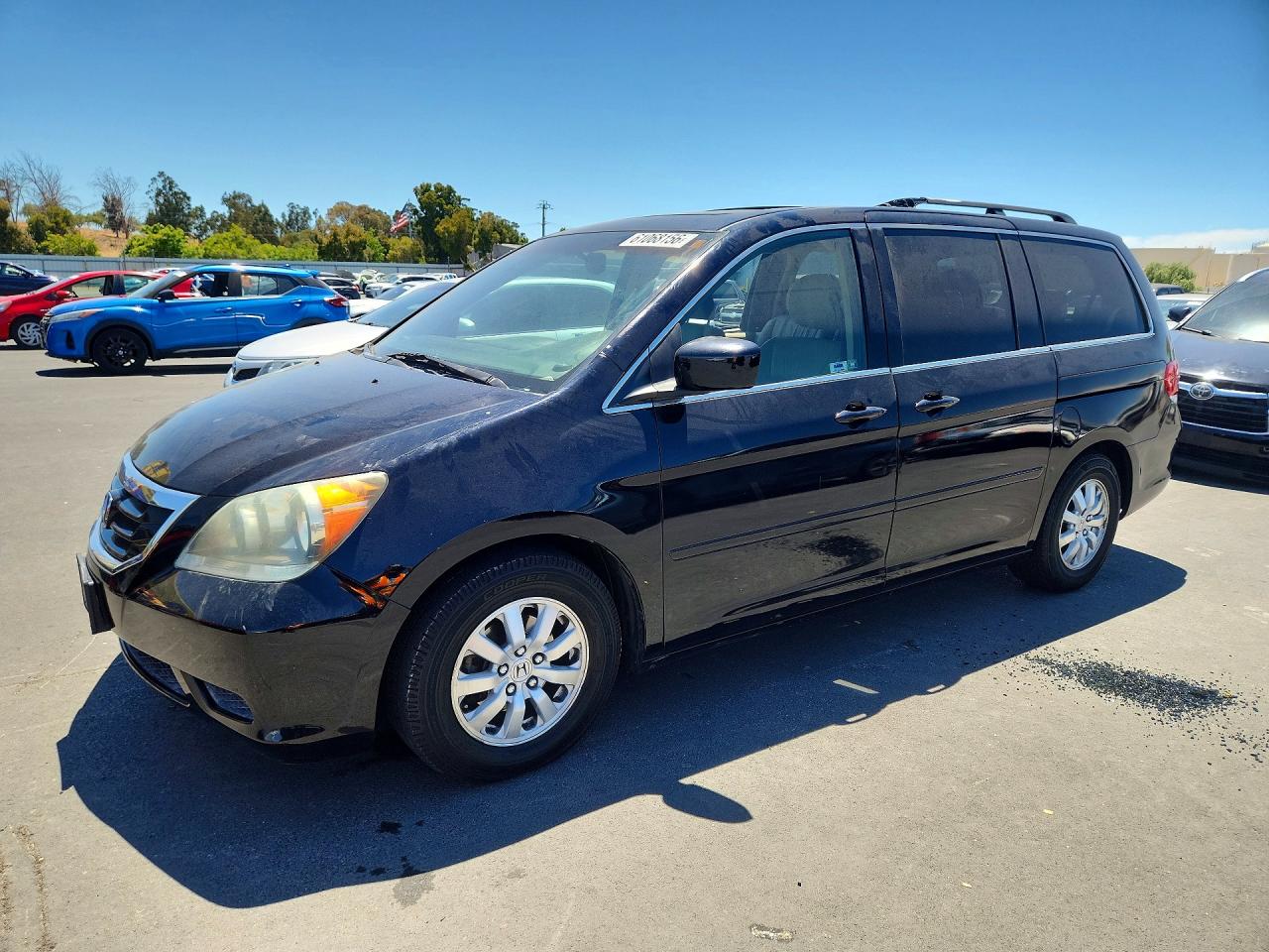 2008 Honda Odyssey Exl Black vin: 5FNRL38758B072679