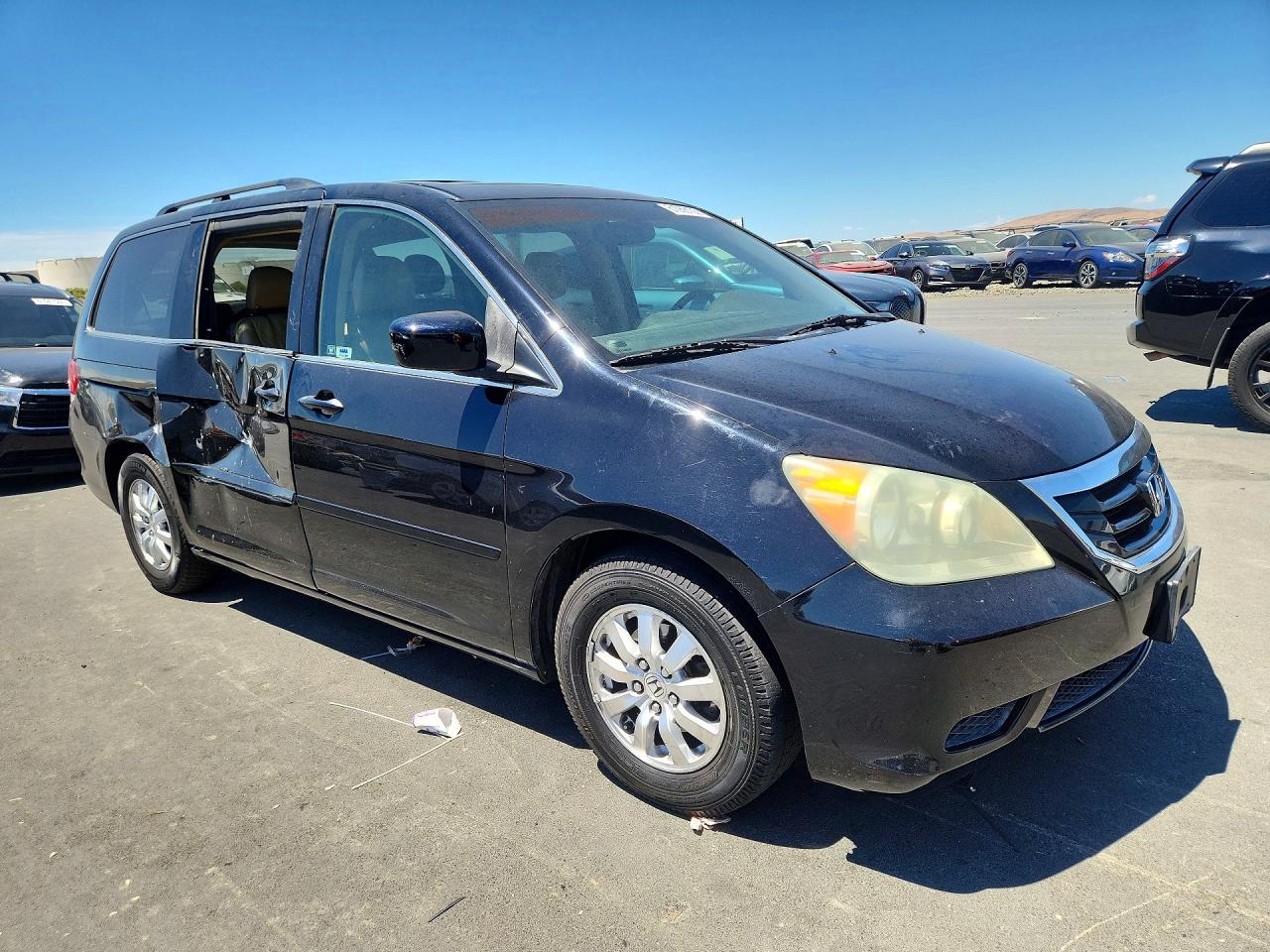 2008 Honda Odyssey Exl Black vin: 5FNRL38758B072679
