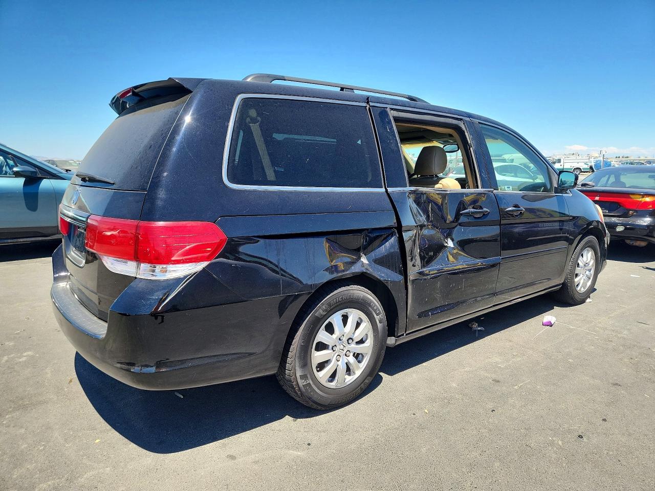 2008 Honda Odyssey Exl Black vin: 5FNRL38758B072679