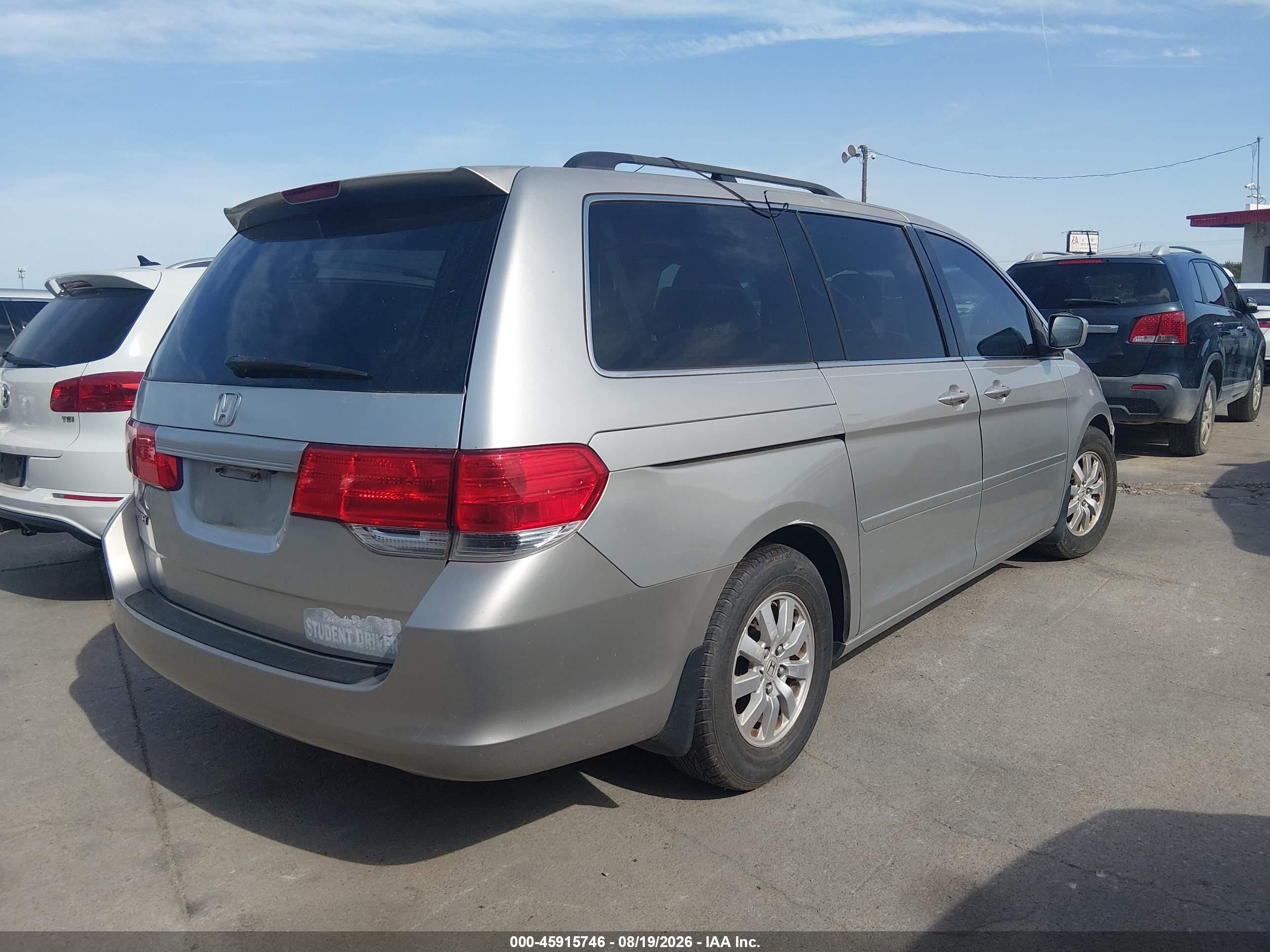 2008 Honda Odyssey Ex-l Серый vin: 5FNRL38758B091572