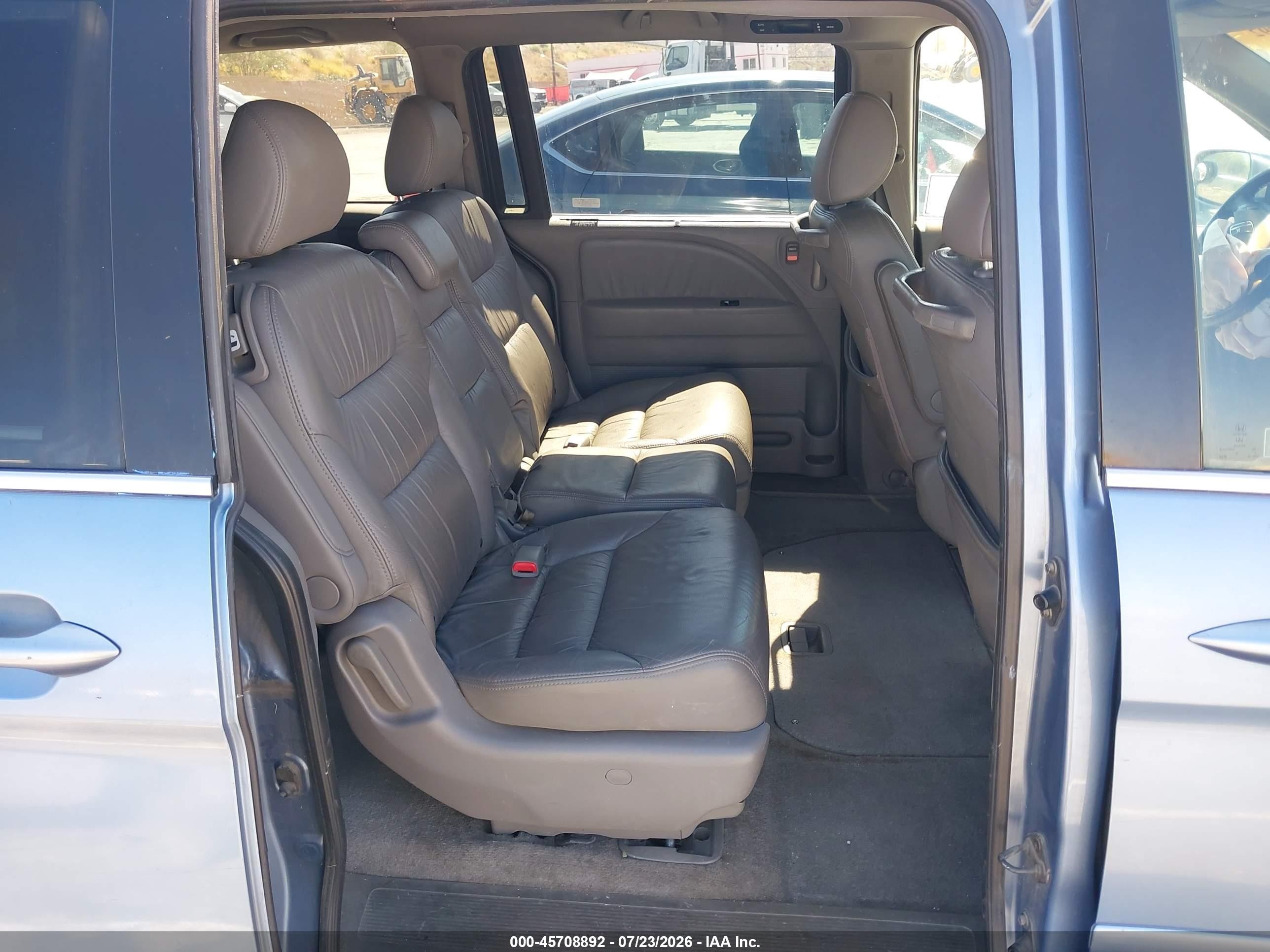 2009 Honda Odyssey Ex-l Blue vin: 5FNRL38759B008126