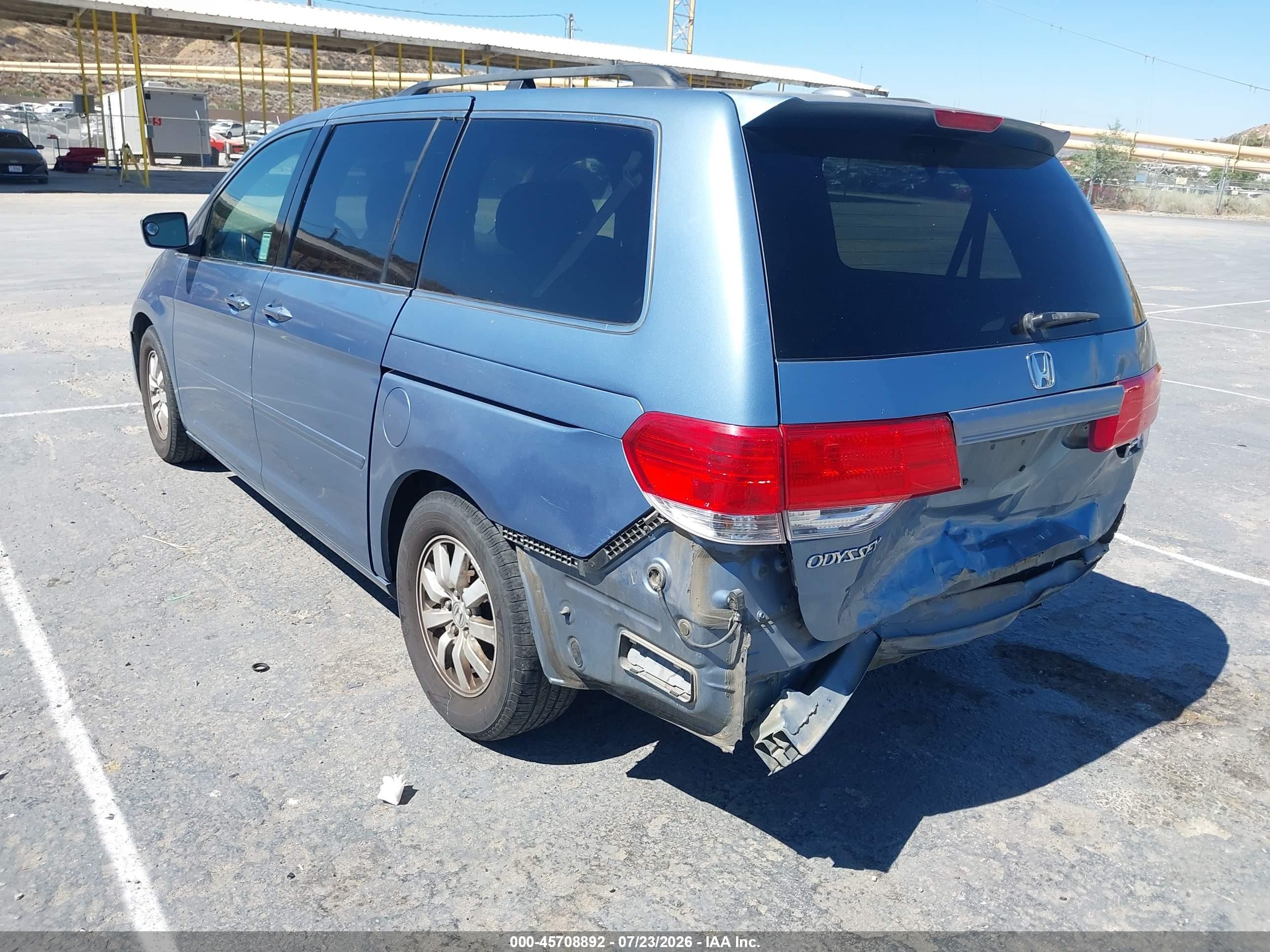 2009 Honda Odyssey Ex-l Blue vin: 5FNRL38759B008126