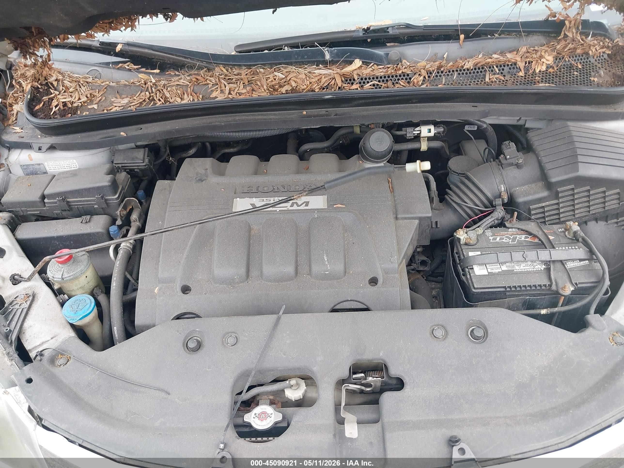 2009 Honda Odyssey Ex-l Silver vin: 5FNRL38759B019689