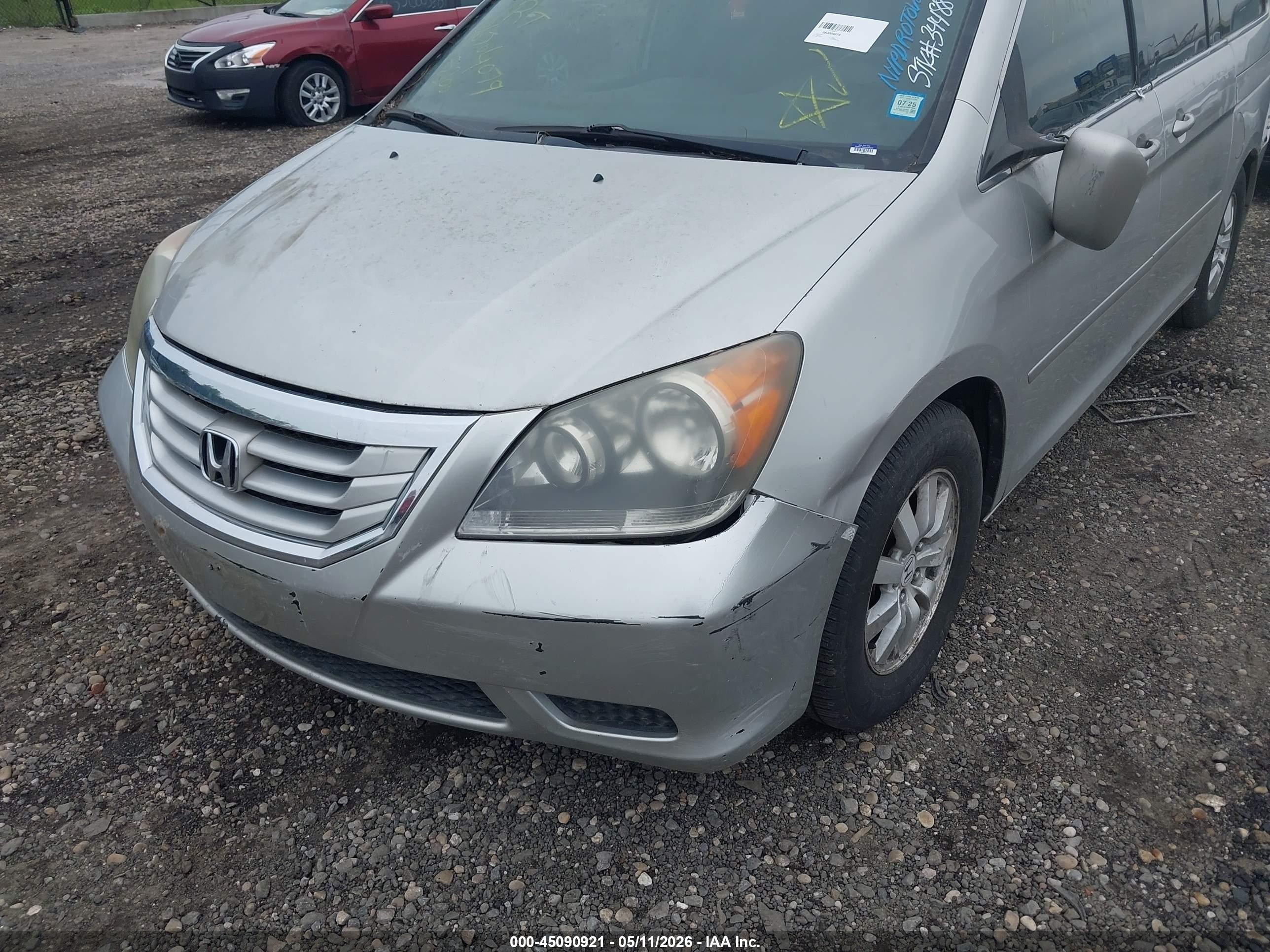 2009 Honda Odyssey Ex-l Silver vin: 5FNRL38759B019689