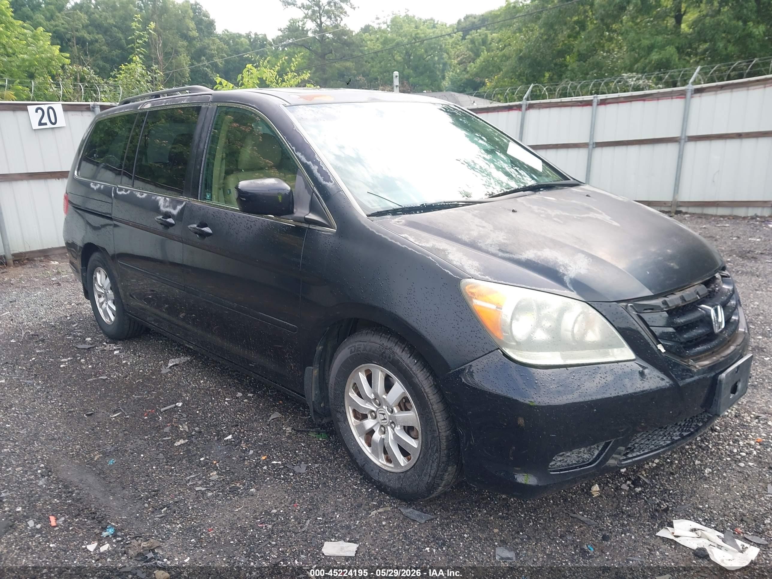 2009 Honda Odyssey Ex-l Black vin: 5FNRL38759B047850