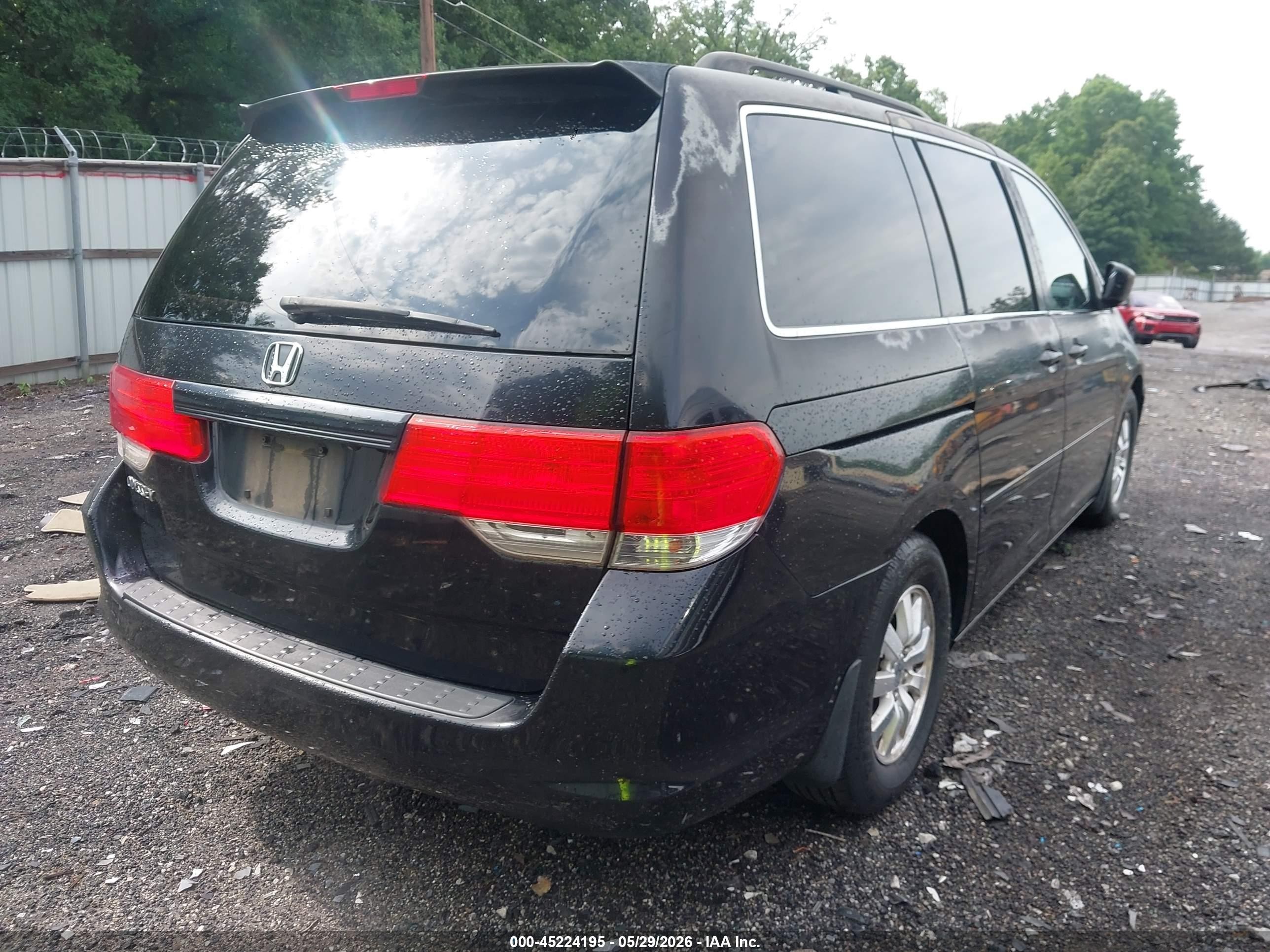 2009 Honda Odyssey Ex-l Black vin: 5FNRL38759B047850