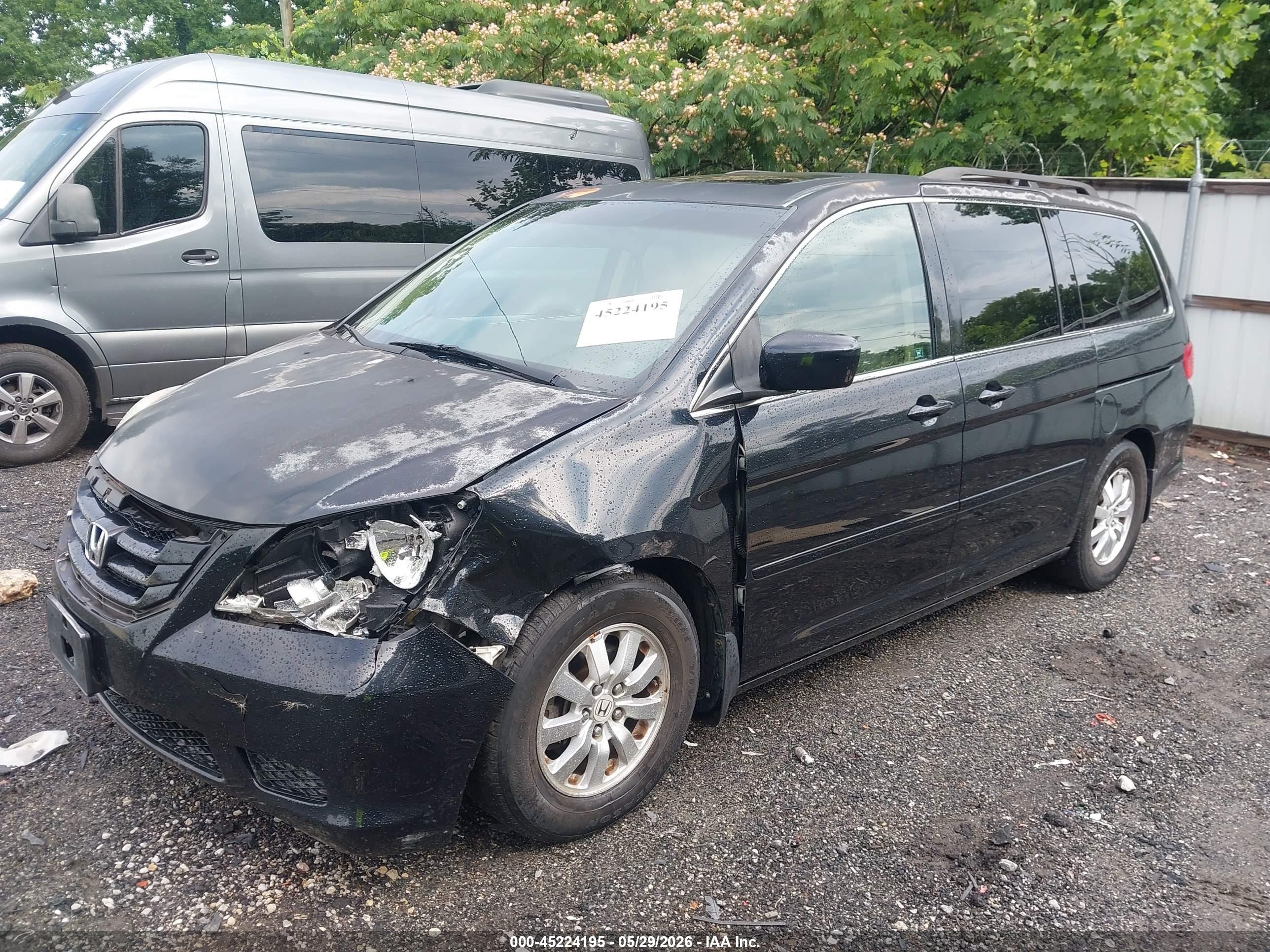 2009 Honda Odyssey Ex-l Black vin: 5FNRL38759B047850