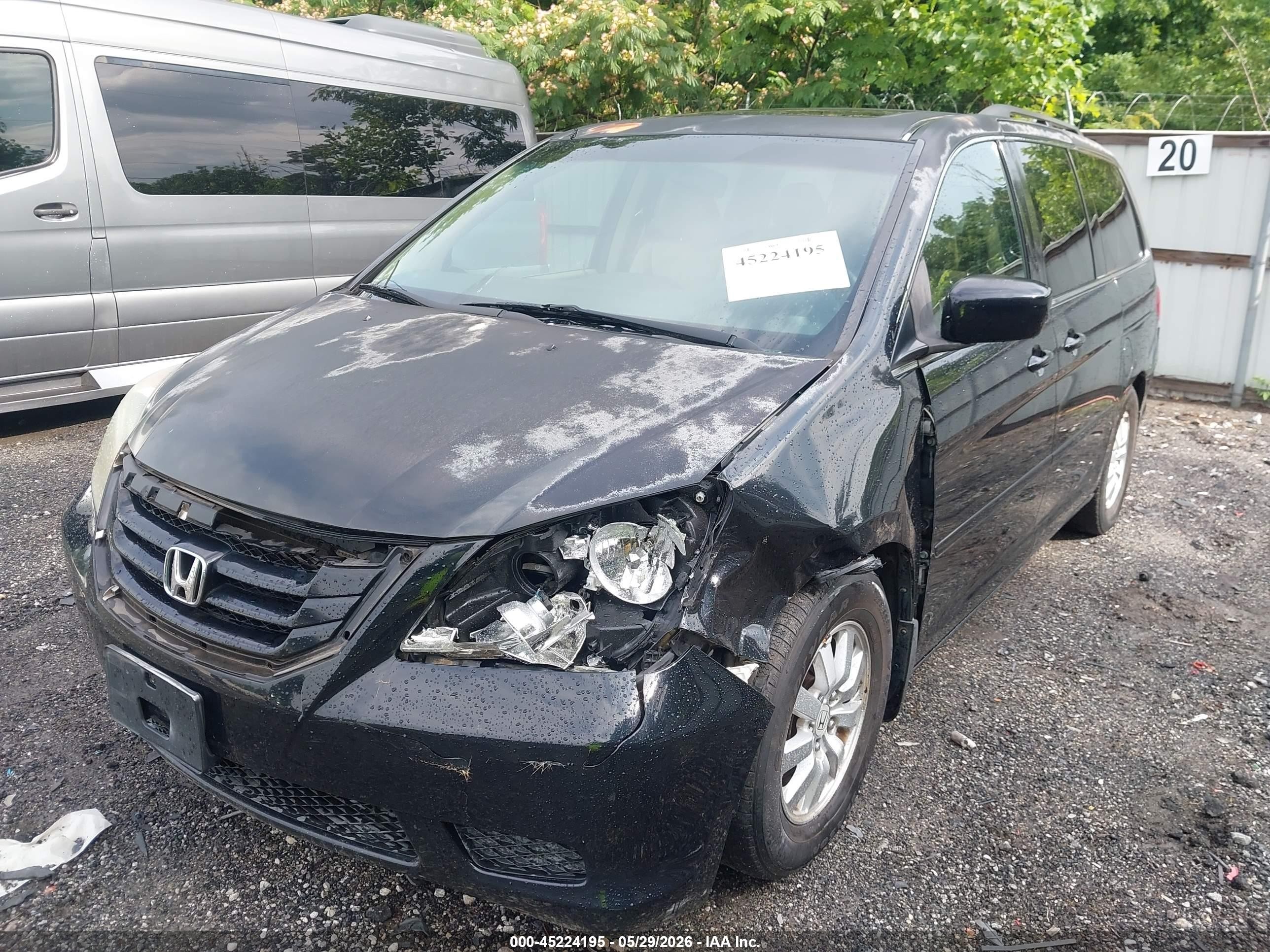 2009 Honda Odyssey Ex-l Black vin: 5FNRL38759B047850