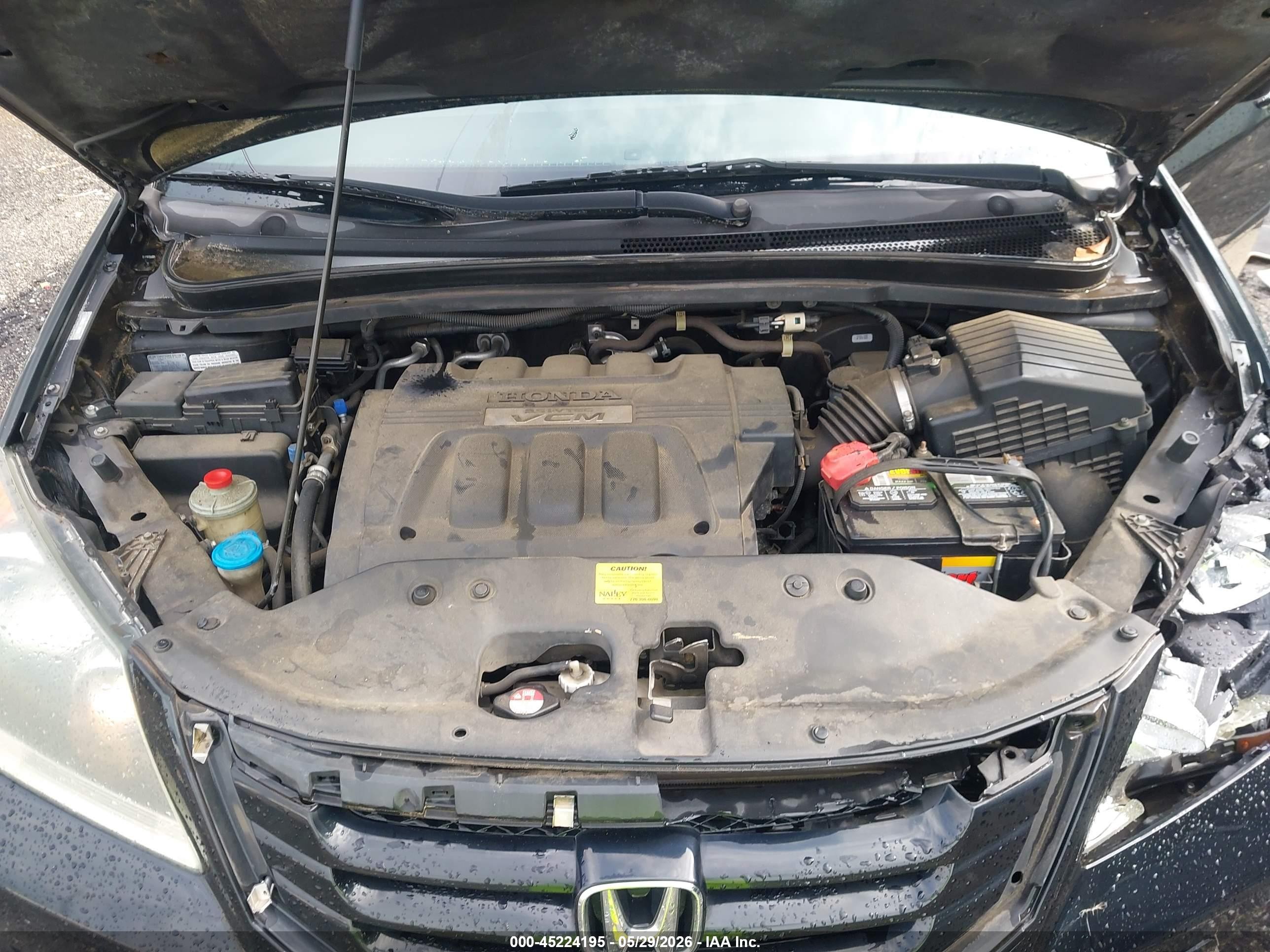 2009 Honda Odyssey Ex-l Black vin: 5FNRL38759B047850