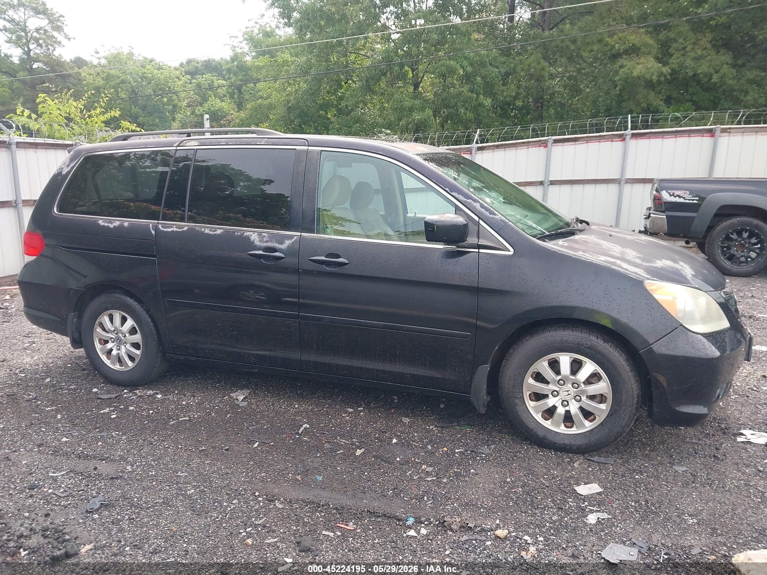 2009 Honda Odyssey Ex-l Black vin: 5FNRL38759B047850