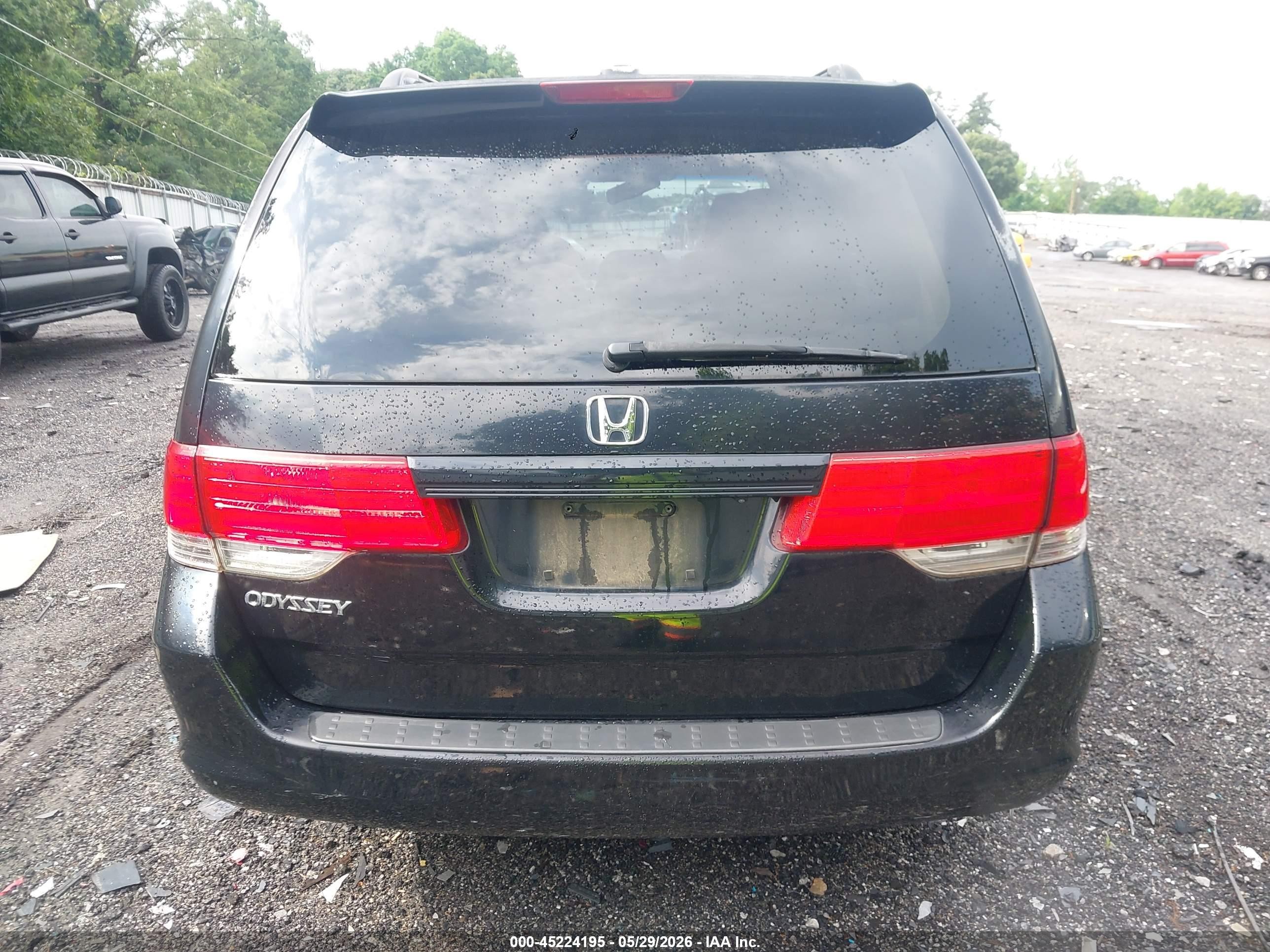 2009 Honda Odyssey Ex-l Black vin: 5FNRL38759B047850
