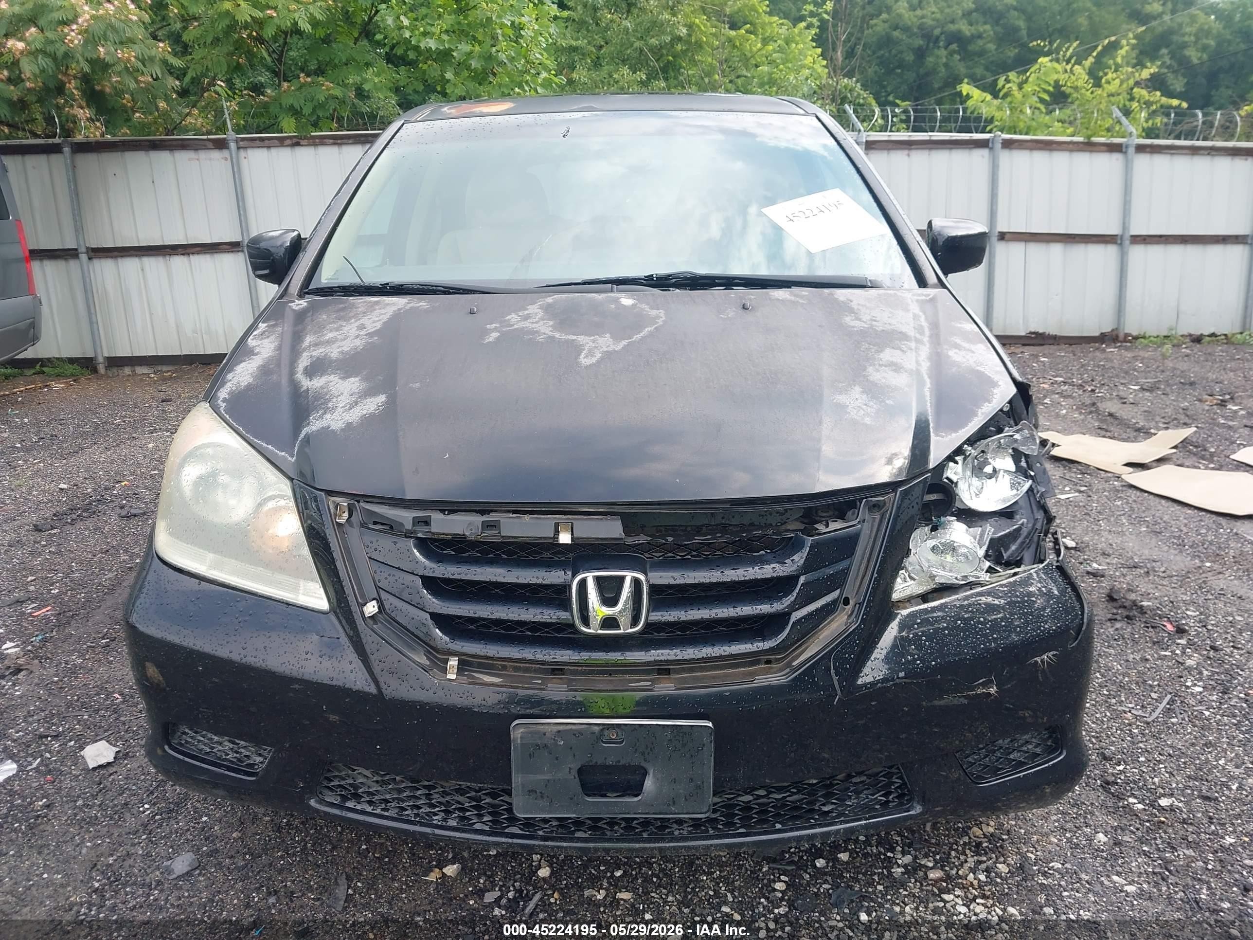 2009 Honda Odyssey Ex-l Black vin: 5FNRL38759B047850