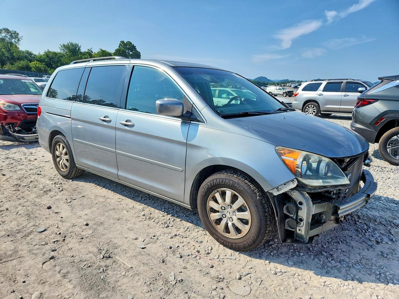 2009 Honda Odyssey Exl Gray vin: 5FNRL38759B057214