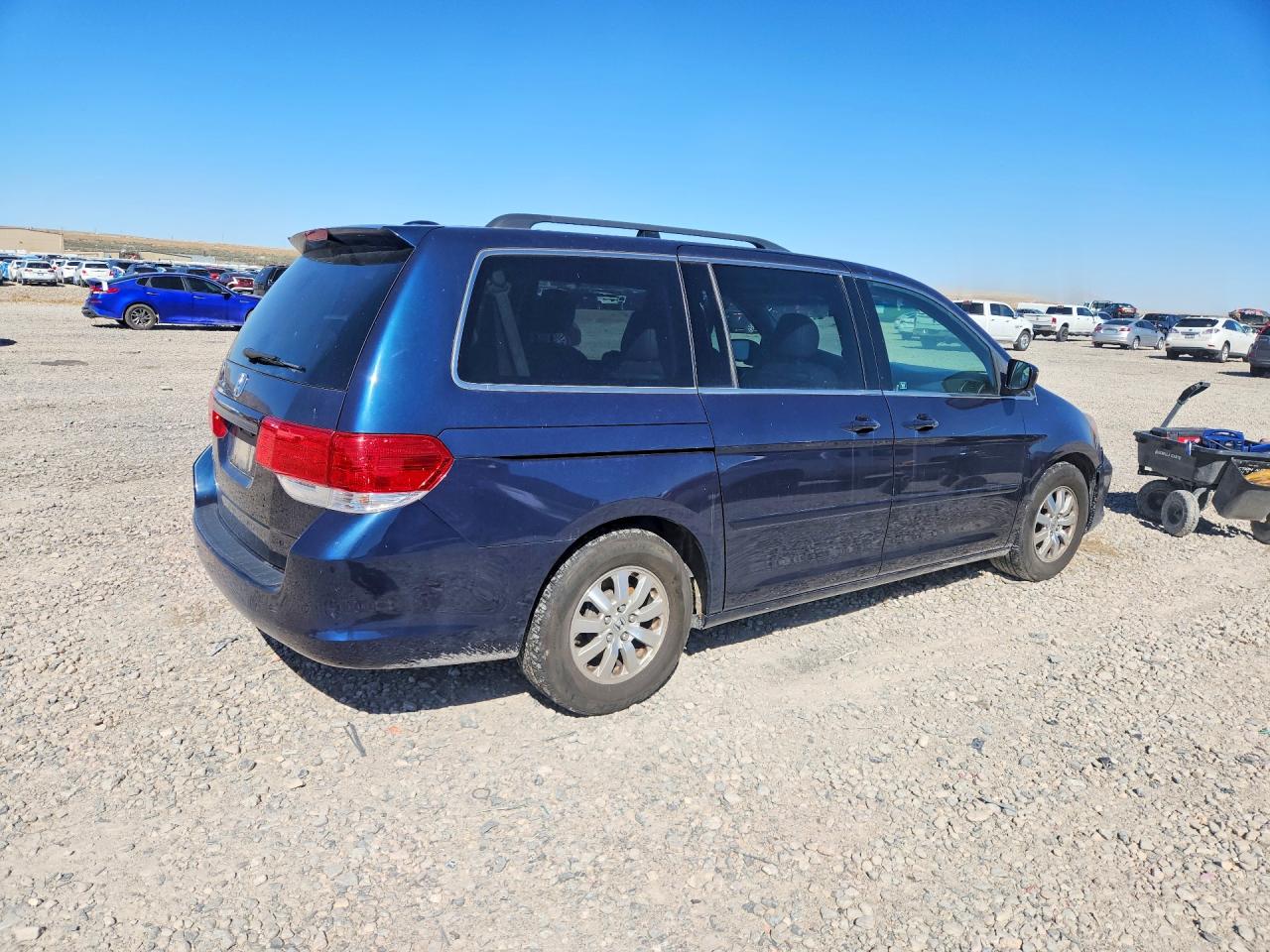 2009 Honda Odyssey Exl Blue vin: 5FNRL38759B400426