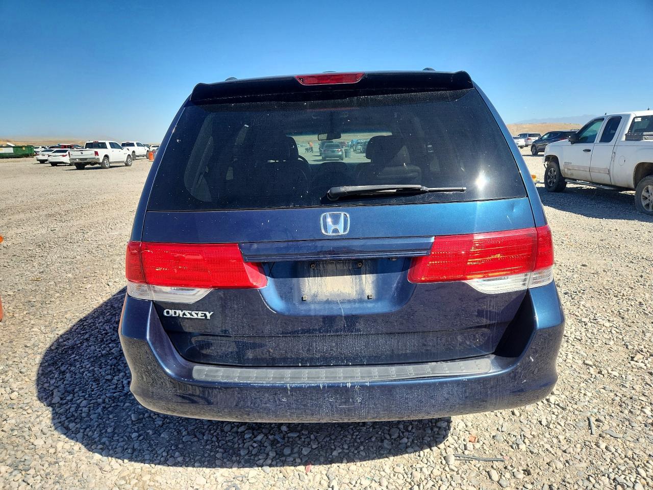 2009 Honda Odyssey Exl Blue vin: 5FNRL38759B400426