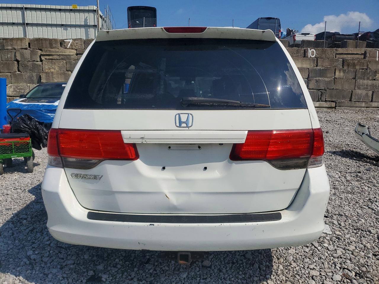 2009 Honda Odyssey Exl White vin: 5FNRL38759B408204
