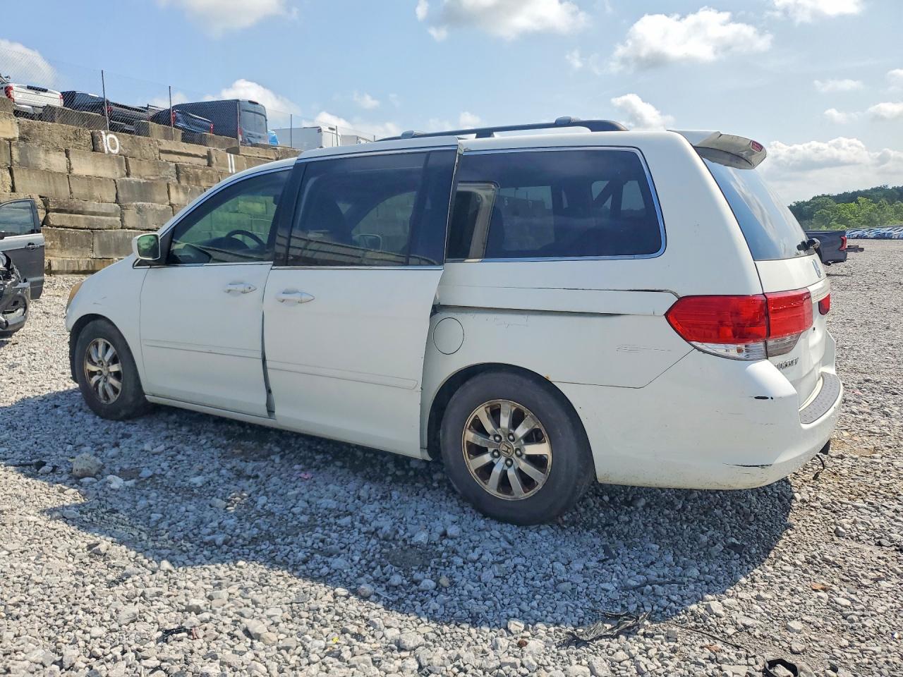 2009 Honda Odyssey Exl White vin: 5FNRL38759B408204