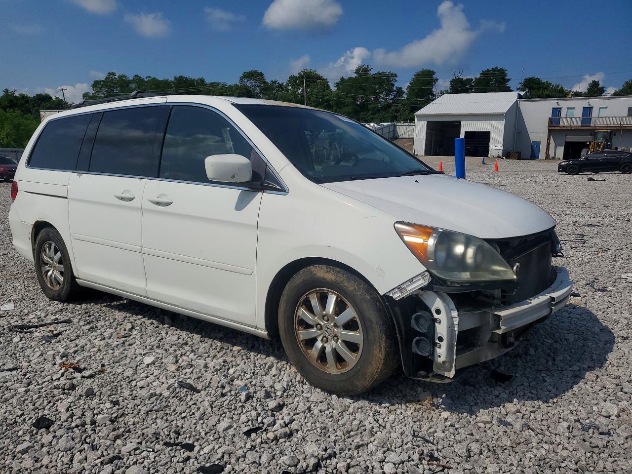 2009 Honda Odyssey Exl White vin: 5FNRL38759B408204