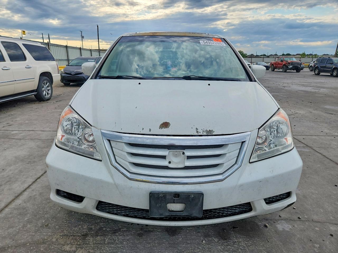 2009 Honda Odyssey Exl White vin: 5FNRL38759B408607