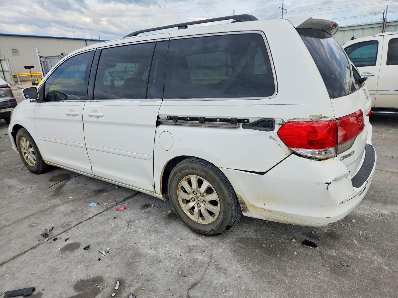 2009 Honda Odyssey Exl White vin: 5FNRL38759B408607