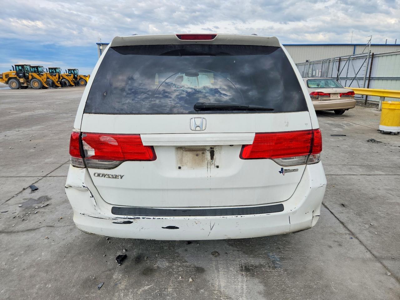 2009 Honda Odyssey Exl White vin: 5FNRL38759B408607