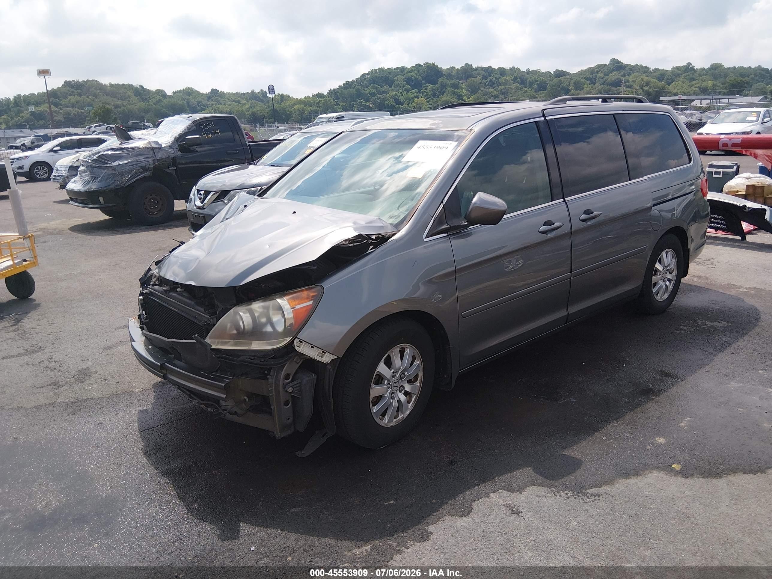2009 Honda Odyssey Ex-l Gray vin: 5FNRL38759B410485