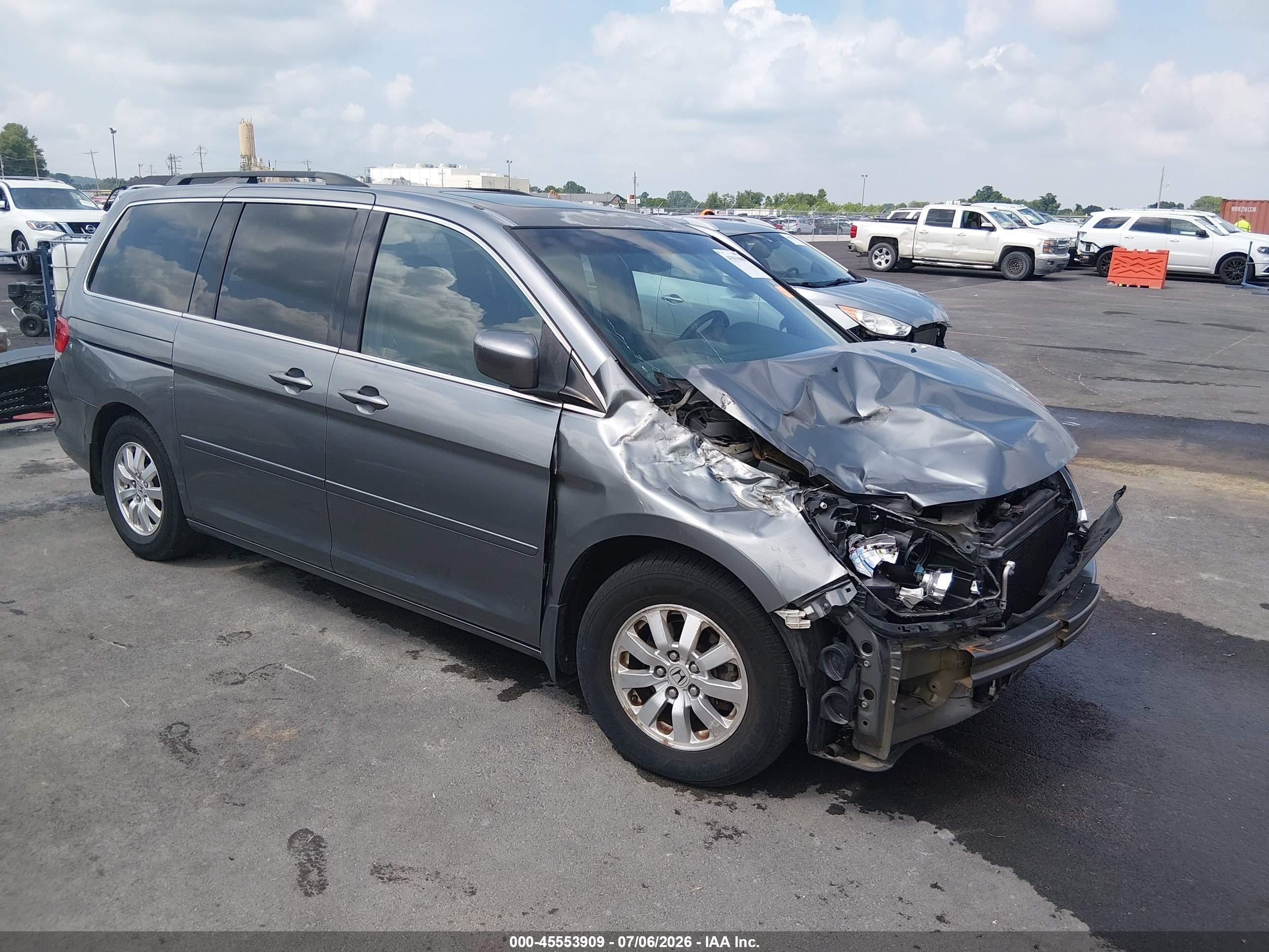 2009 Honda Odyssey Ex-l Gray vin: 5FNRL38759B410485