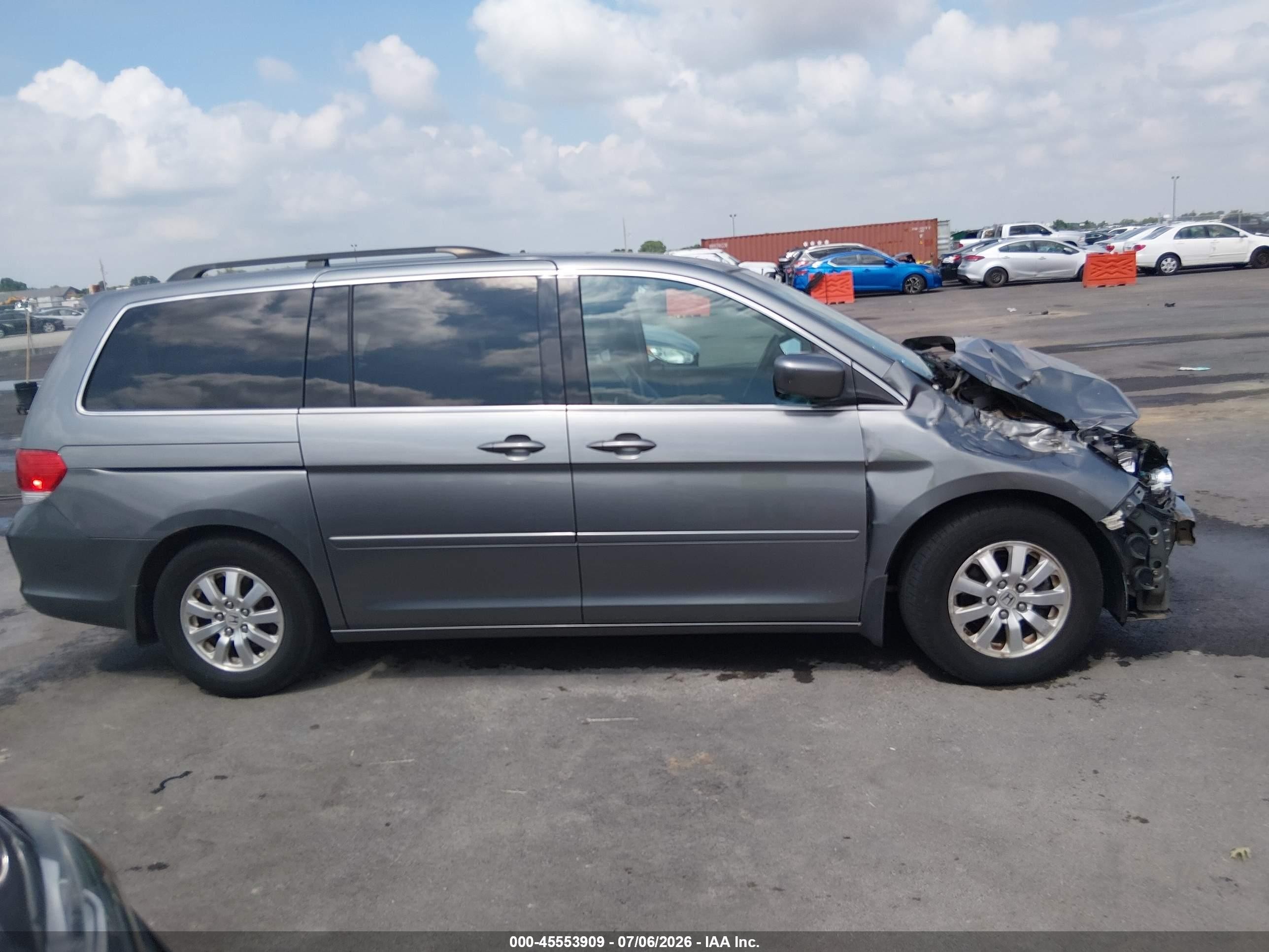 2009 Honda Odyssey Ex-l Gray vin: 5FNRL38759B410485