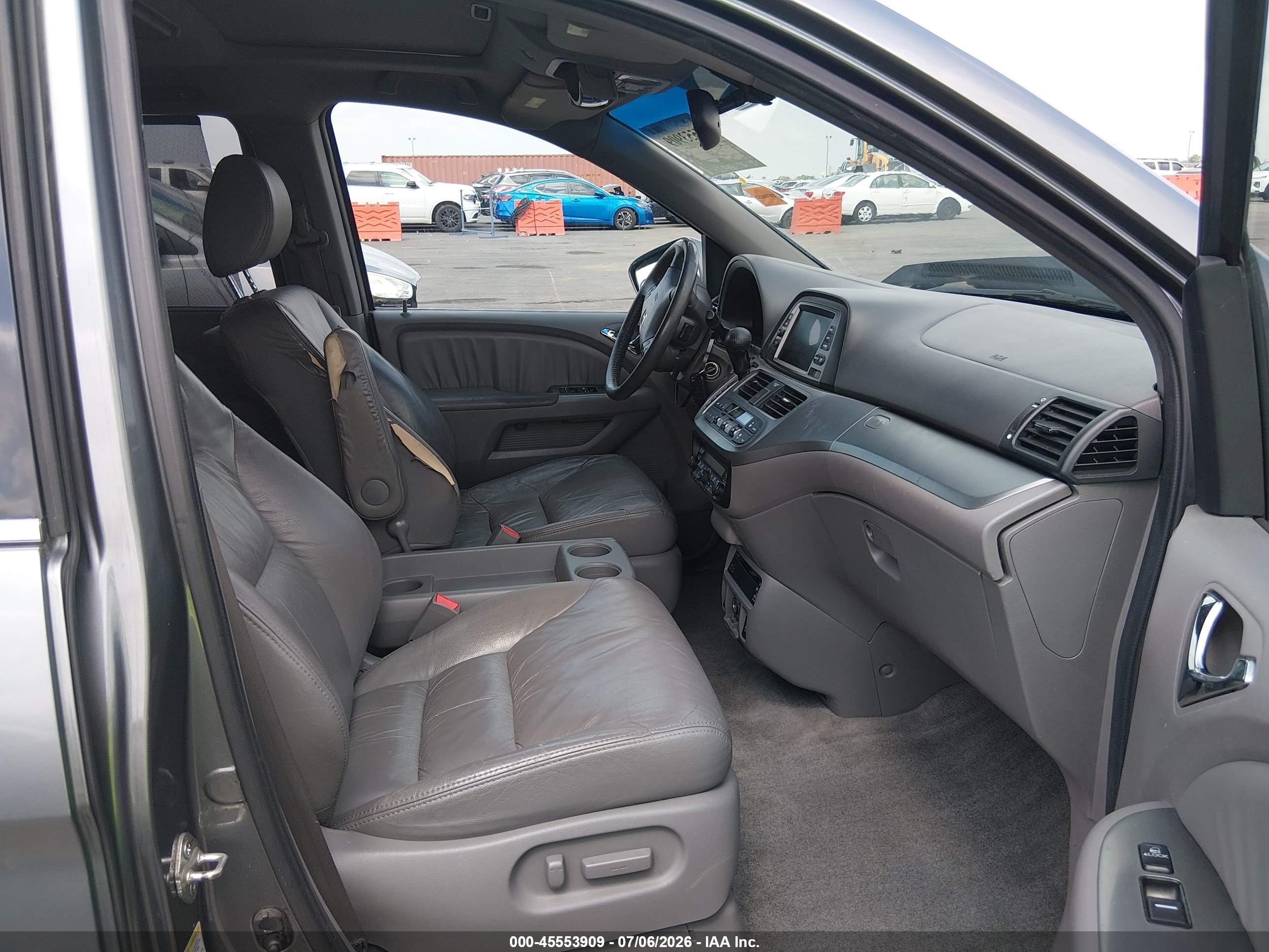 2009 Honda Odyssey Ex-l Gray vin: 5FNRL38759B410485