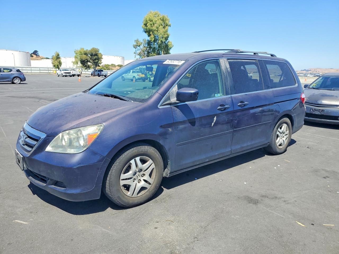 2005 Honda Odyssey Exl Blue vin: 5FNRL38765B110142