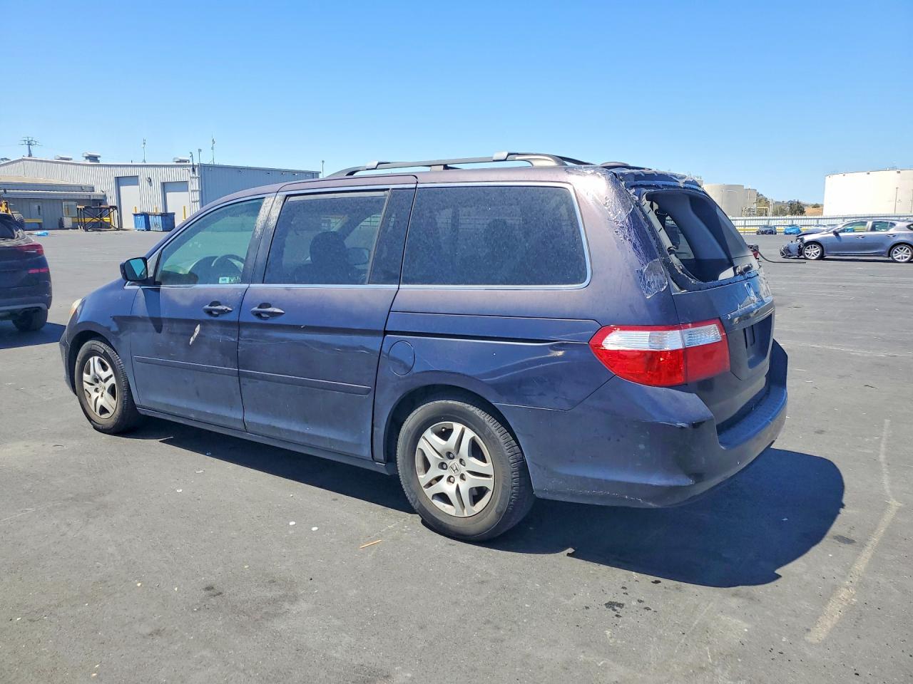 2005 Honda Odyssey Exl Blue vin: 5FNRL38765B110142