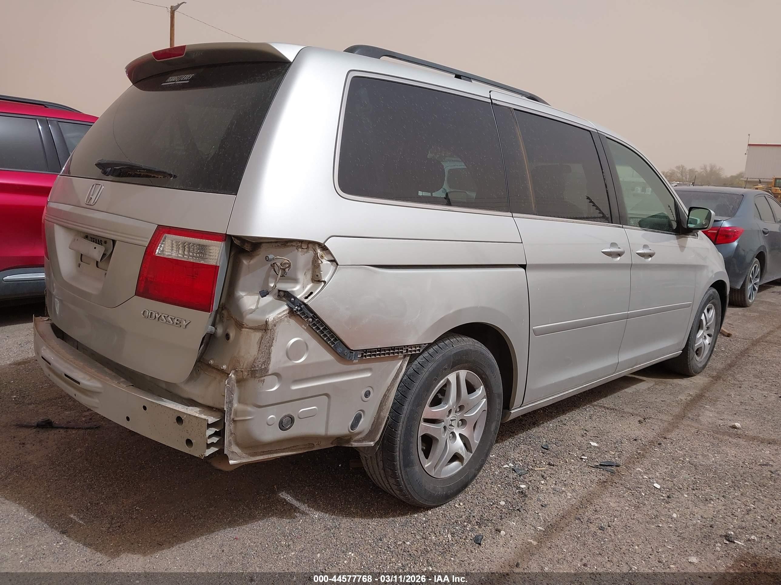 2005 Honda Odyssey Ex-l Gold vin: 5FNRL38765B112473