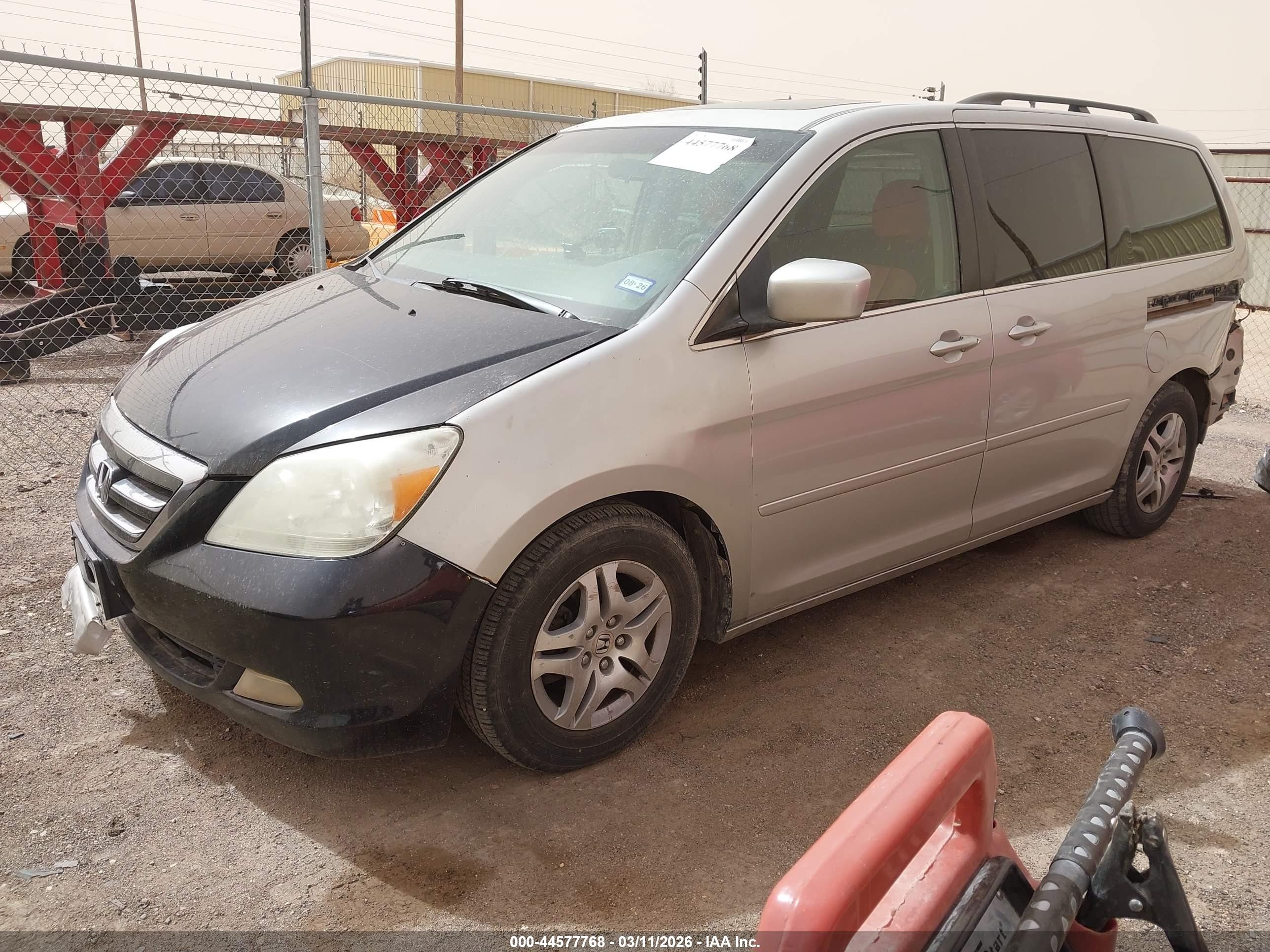2005 Honda Odyssey Ex-l Gold vin: 5FNRL38765B112473