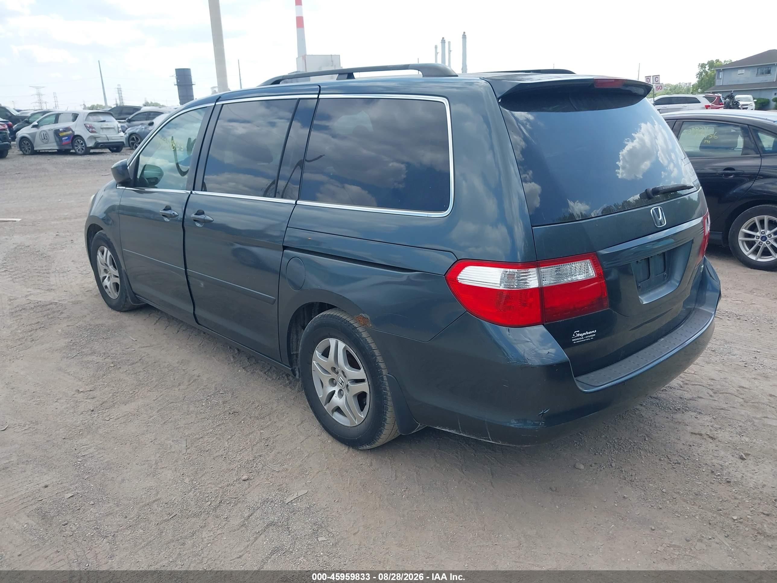 2005 Honda Odyssey Ex-l Gray vin: 5FNRL38765B134571