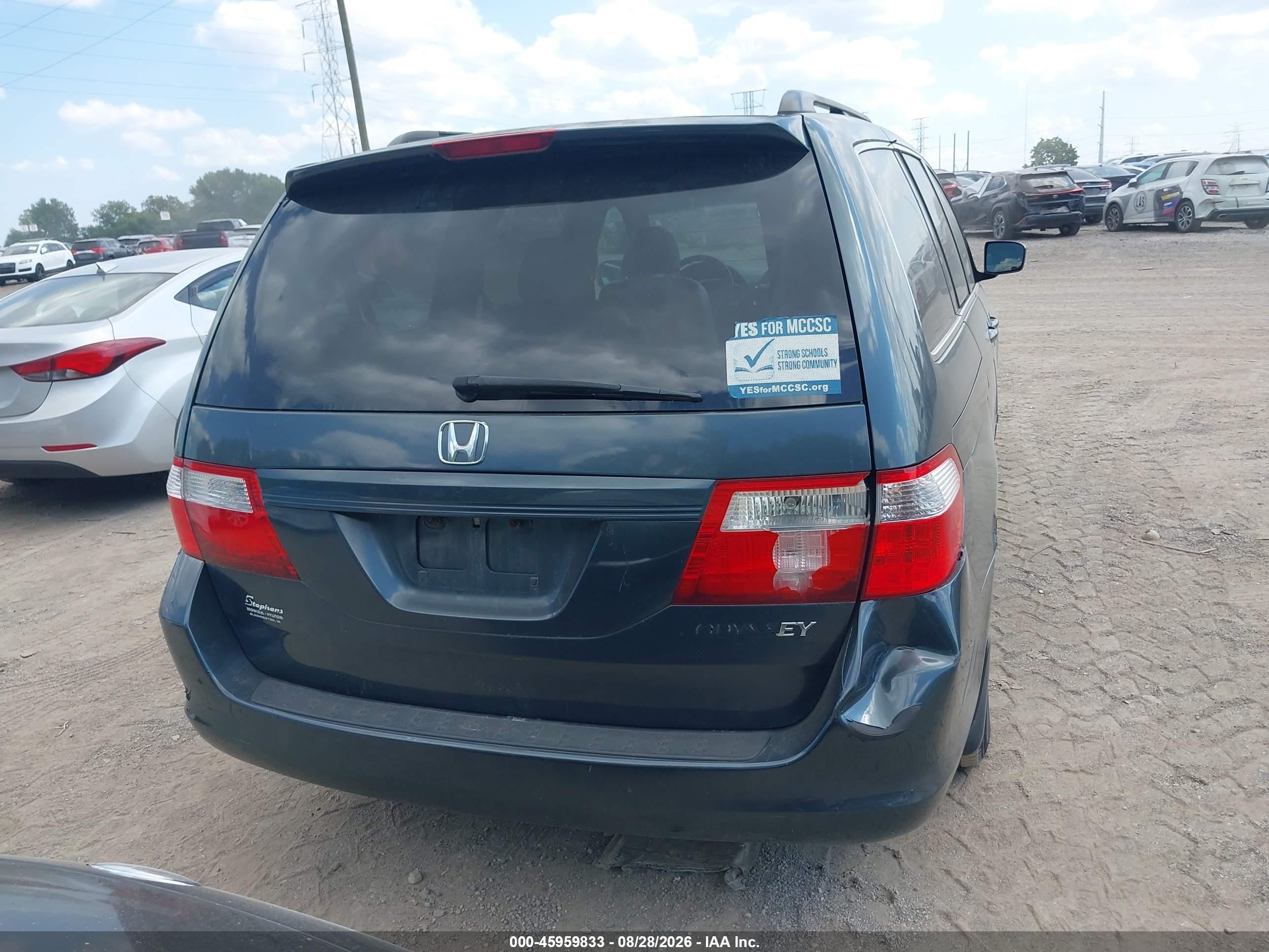 2005 Honda Odyssey Ex-l Gray vin: 5FNRL38765B134571