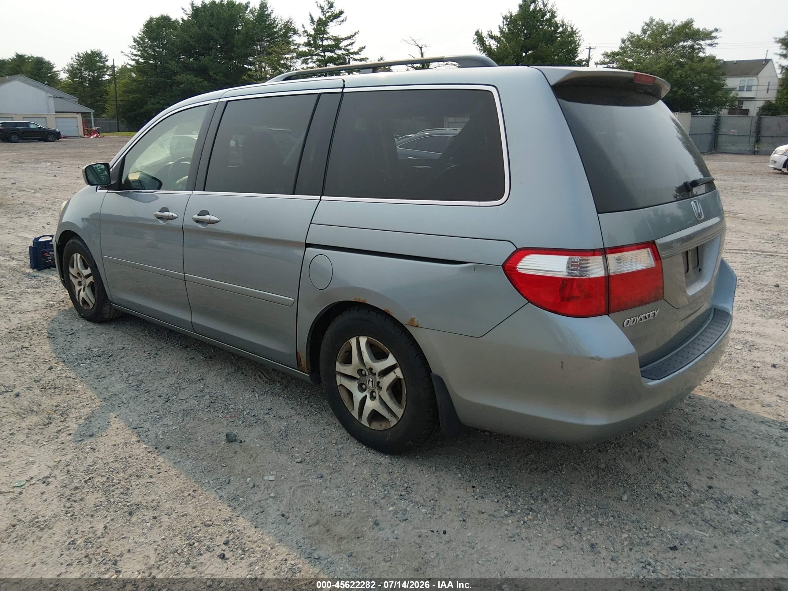 2006 Honda Odyssey Ex-l Серебряный vin: 5FNRL38766B006204
