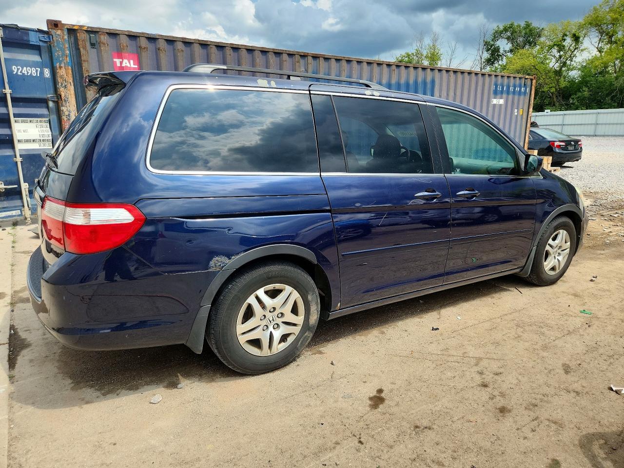 2006 Honda Odyssey Exl Blue vin: 5FNRL38766B027358