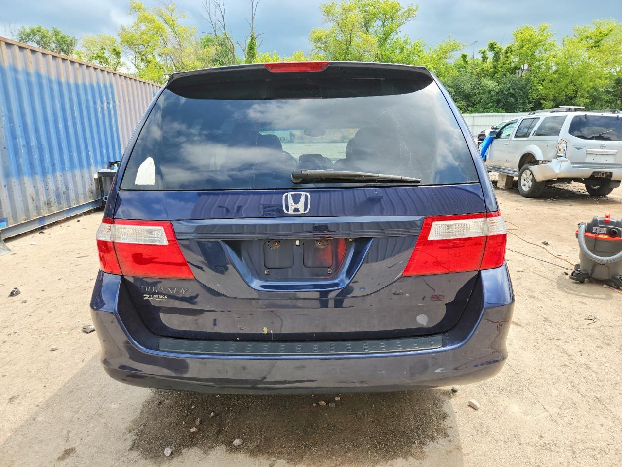 2006 Honda Odyssey Exl Blue vin: 5FNRL38766B027358