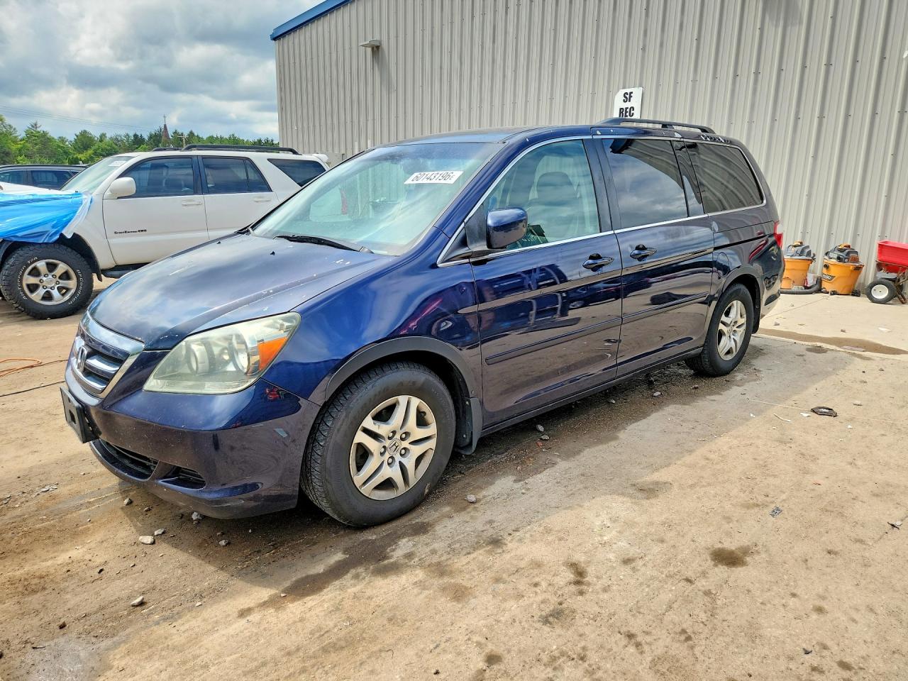 2006 Honda Odyssey Exl Синий vin: 5FNRL38766B027358