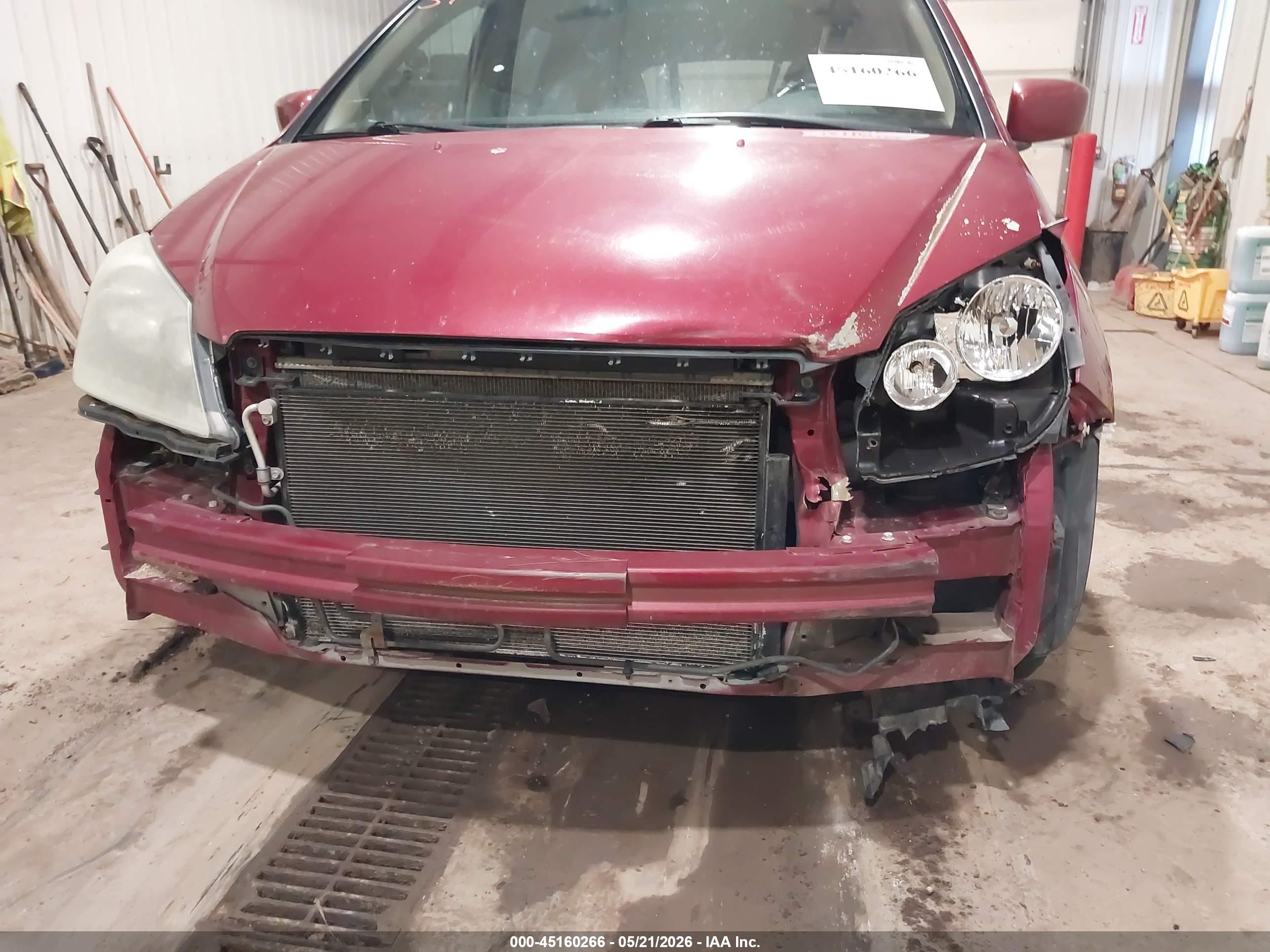 2006 Honda Odyssey Ex-l Red vin: 5FNRL38766B059128