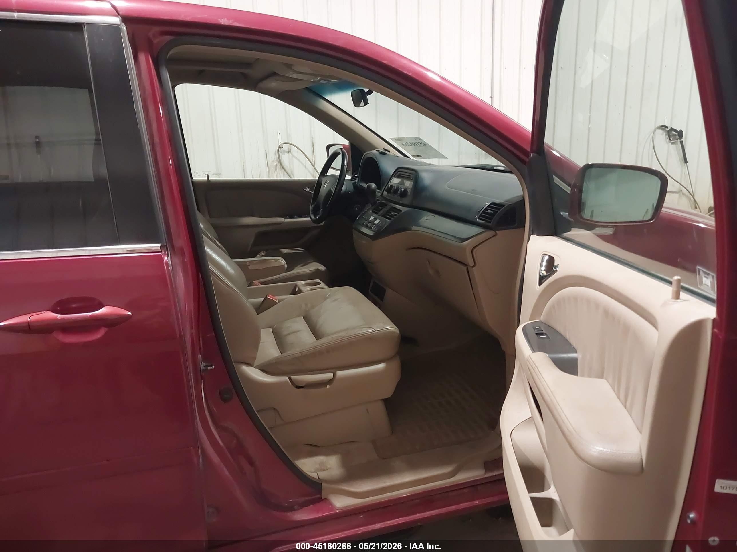2006 Honda Odyssey Ex-l Red vin: 5FNRL38766B059128