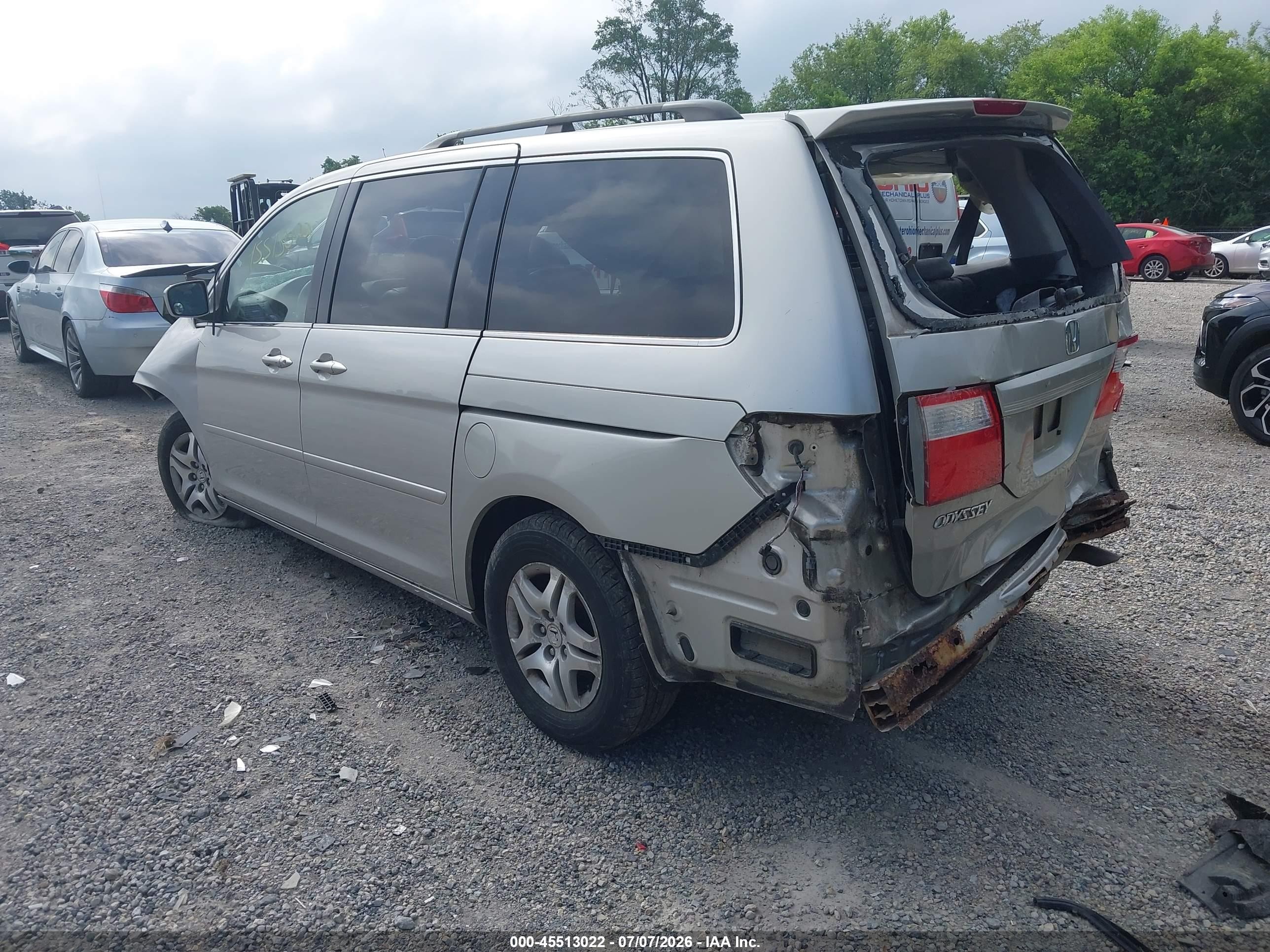 2006 Honda Odyssey Ex-l Silver vin: 5FNRL38766B422494
