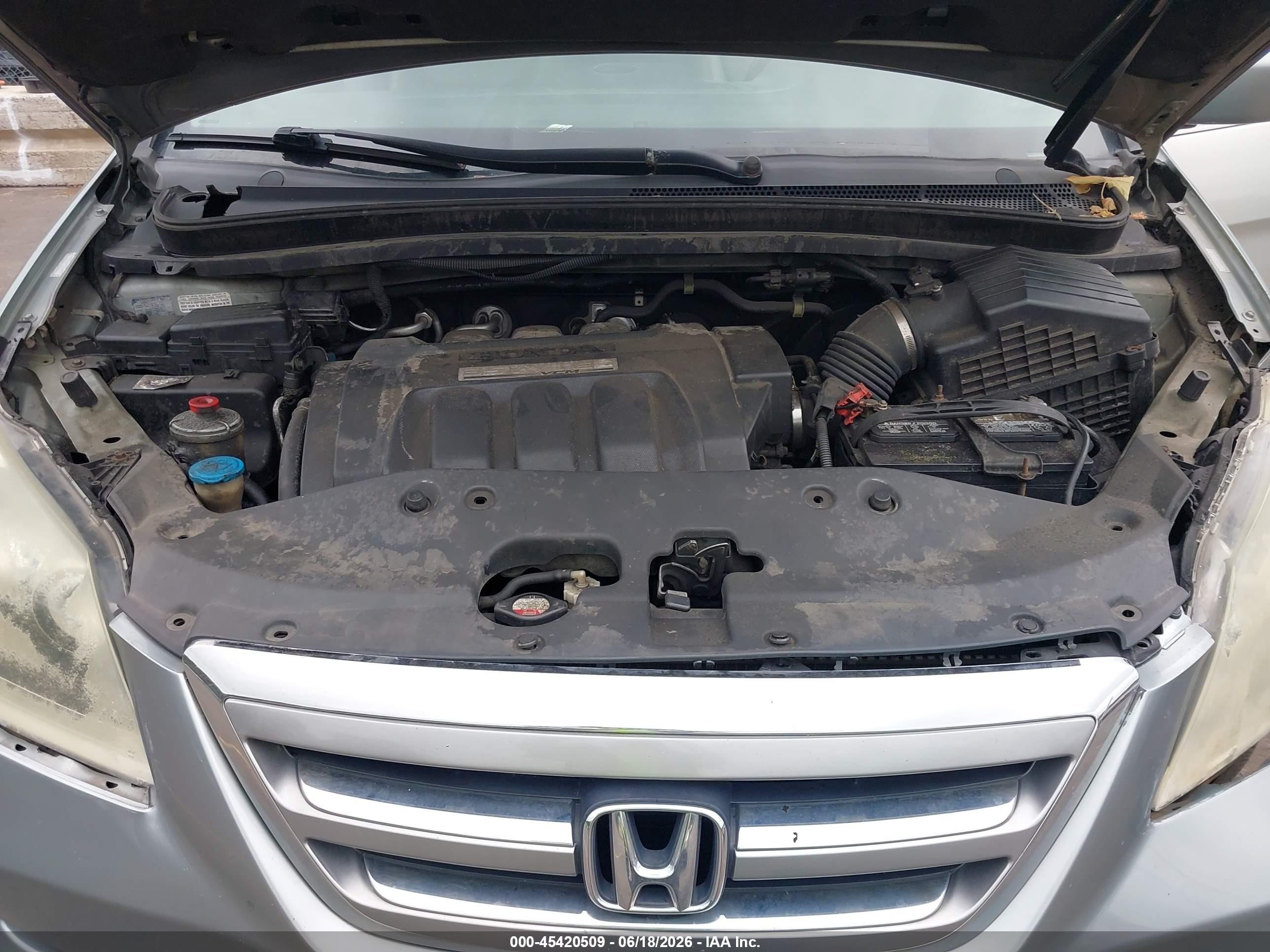 2007 Honda Odyssey Ex-l Blue vin: 5FNRL38767B024252