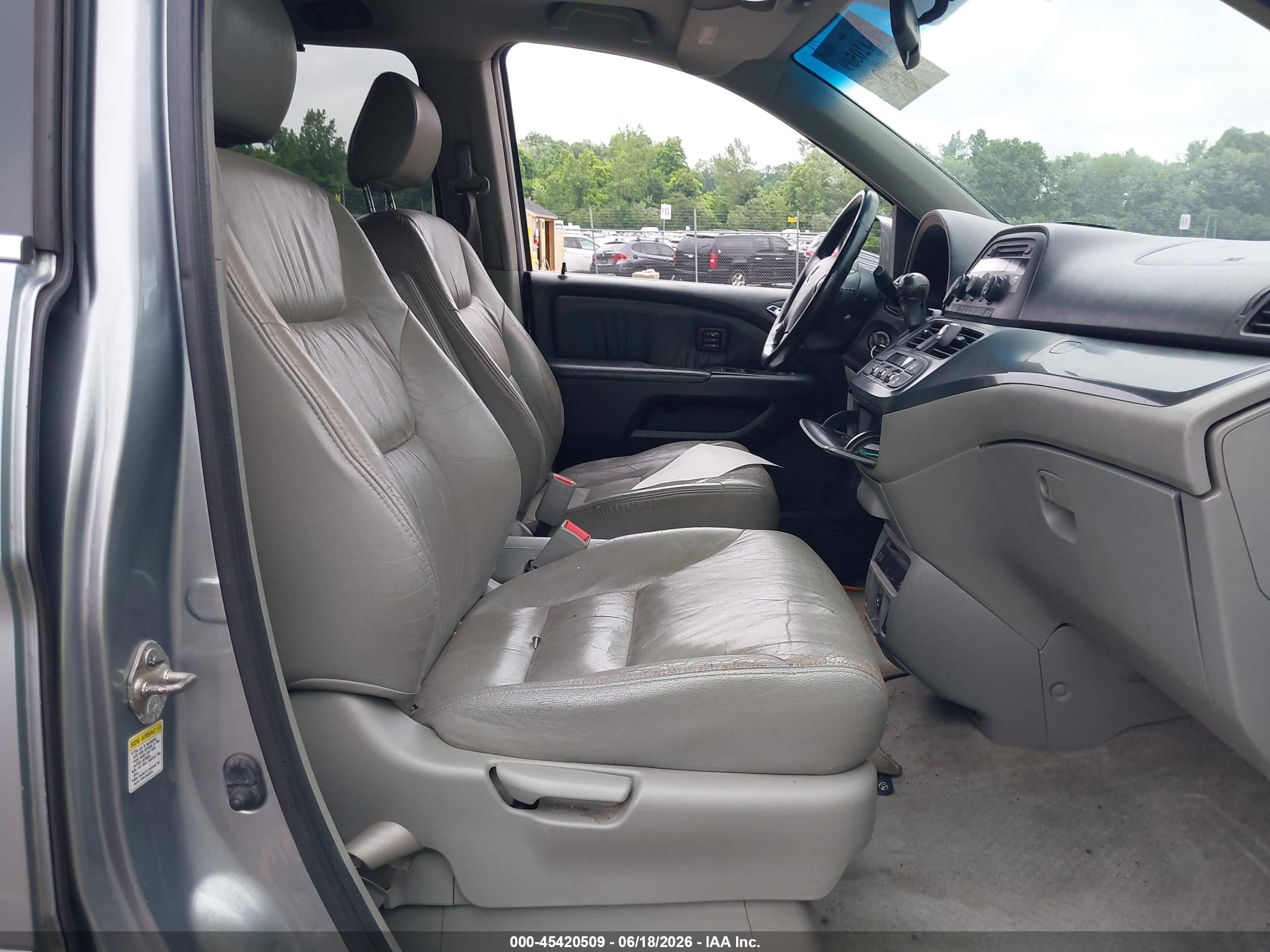 2007 Honda Odyssey Ex-l Blue vin: 5FNRL38767B024252
