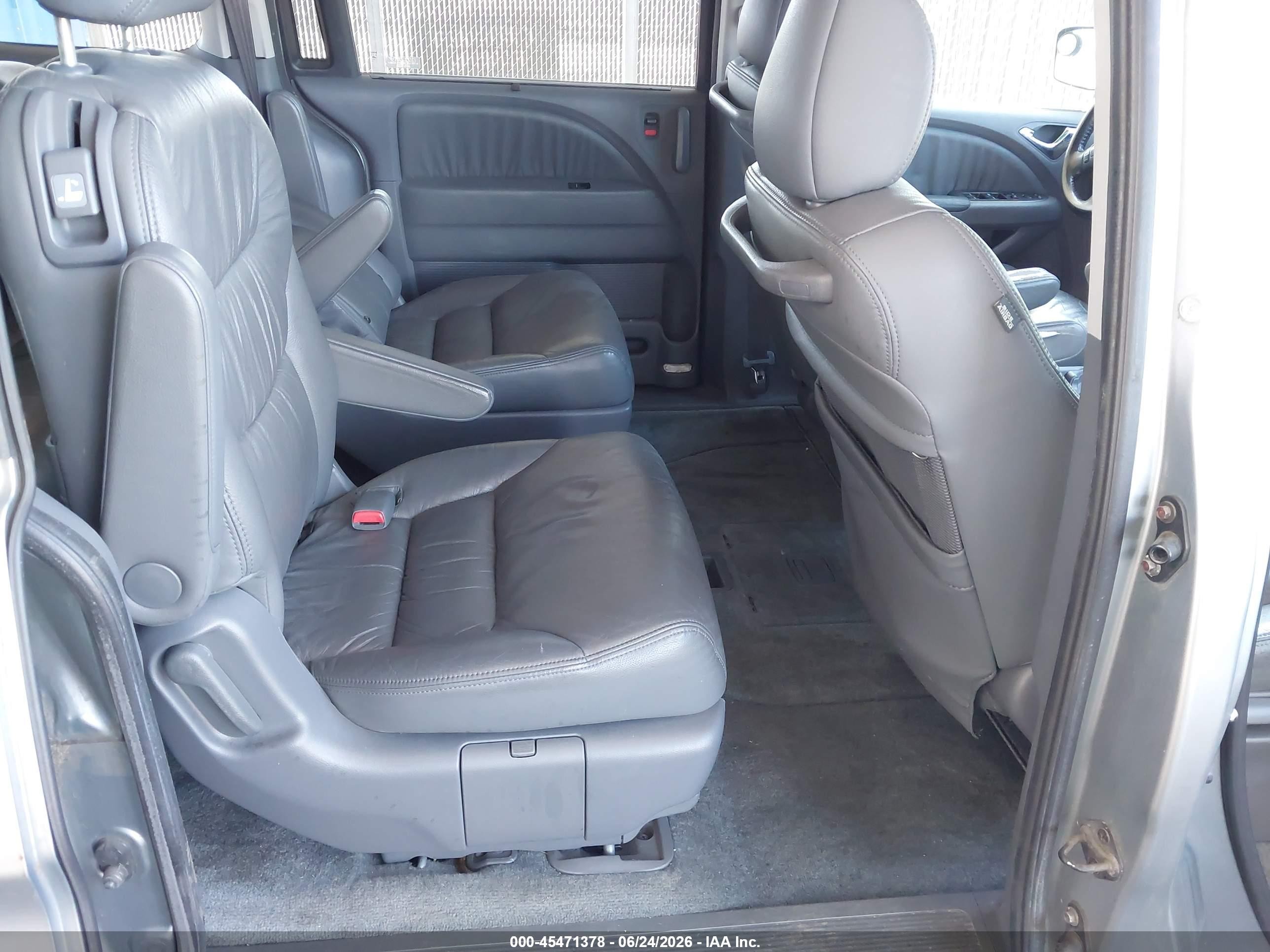2007 Honda Odyssey Ex-l Gray vin: 5FNRL38767B027443