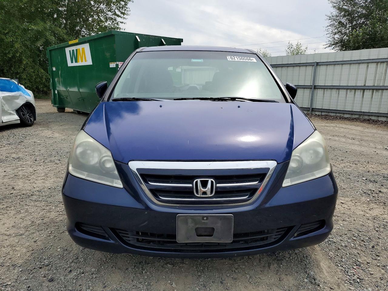 2007 Honda Odyssey Exl Blue vin: 5FNRL38767B047191