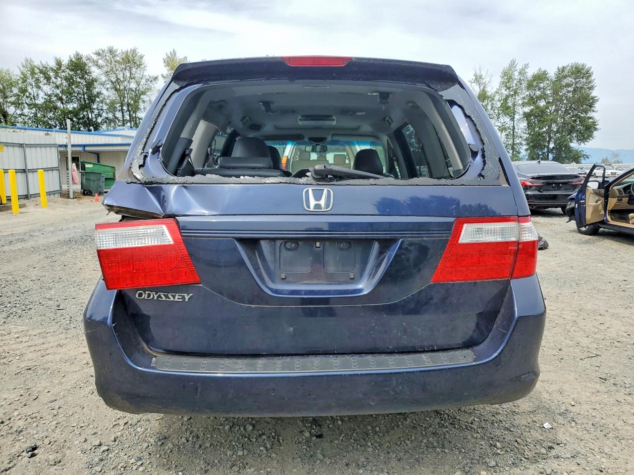 2007 Honda Odyssey Exl Blue vin: 5FNRL38767B047191