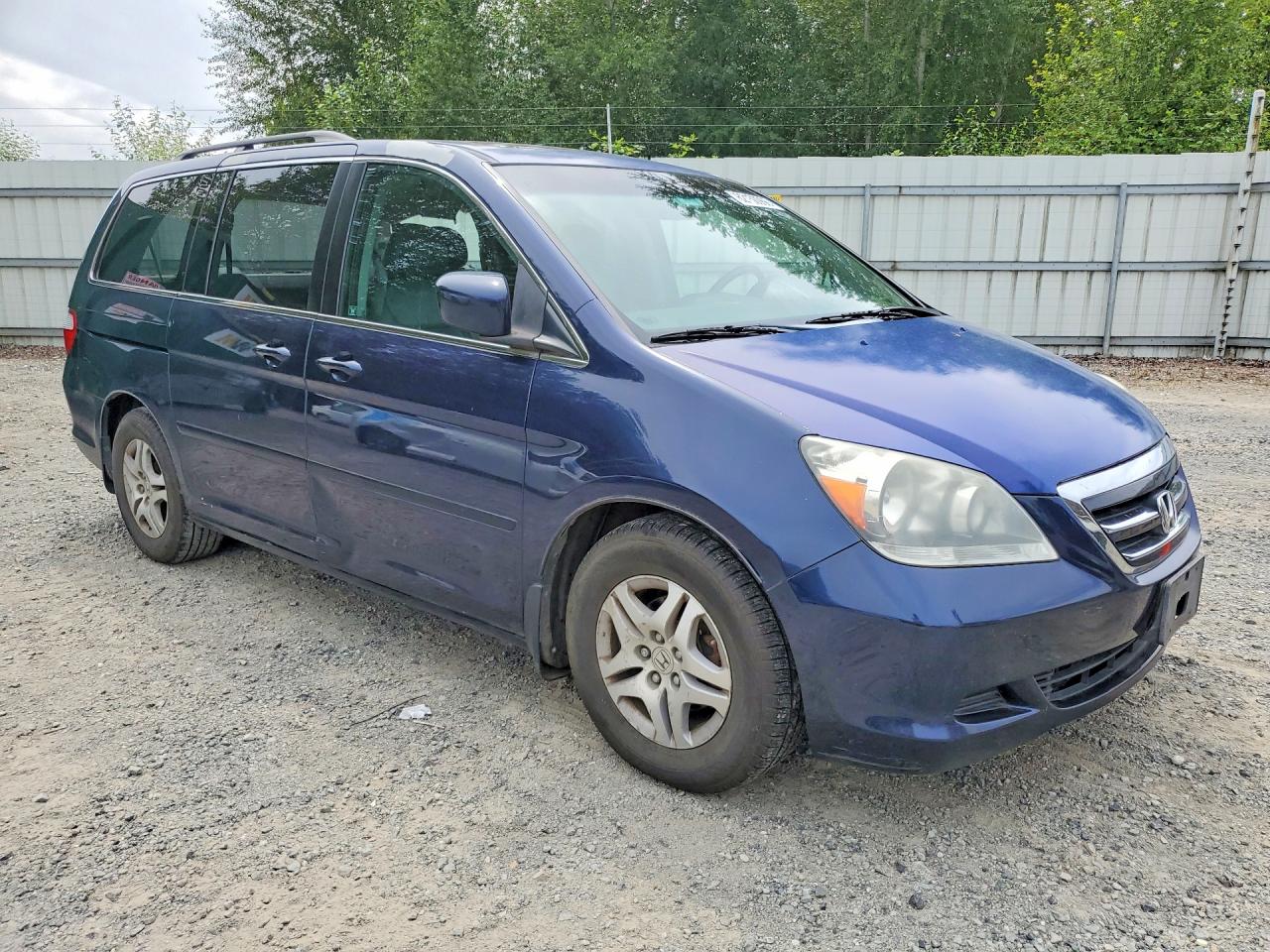 2007 Honda Odyssey Exl Blue vin: 5FNRL38767B047191